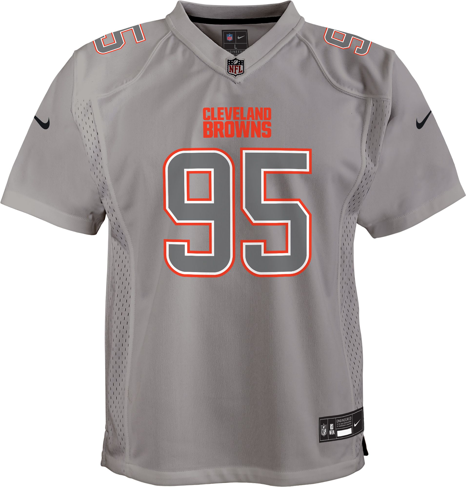 Nike Cleveland Browns No95 Myles Garrett Olive/Camo Men's Stitched NFL Limited 2017 Salute To Service Jersey