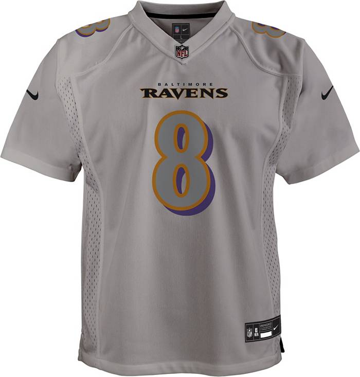 Lamar Jackson Baltimore Ravens Nike Atmosphere Fashion Game Jersey - Gray