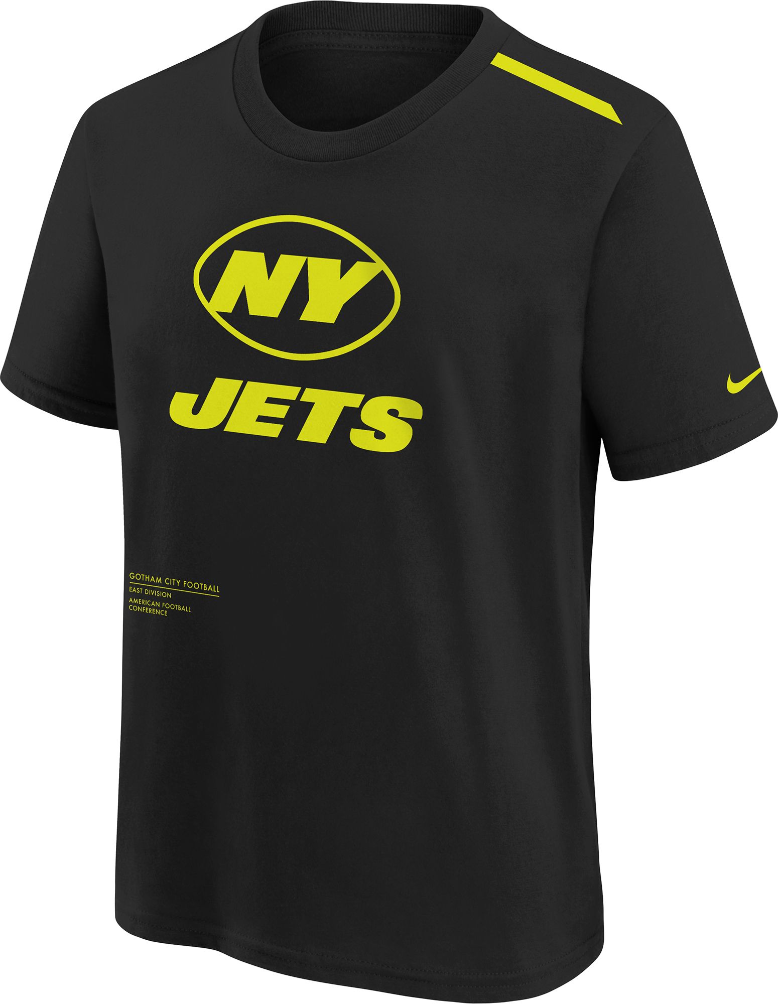 Nike Youth New York Jets 2023 Volt Black T-Shirt