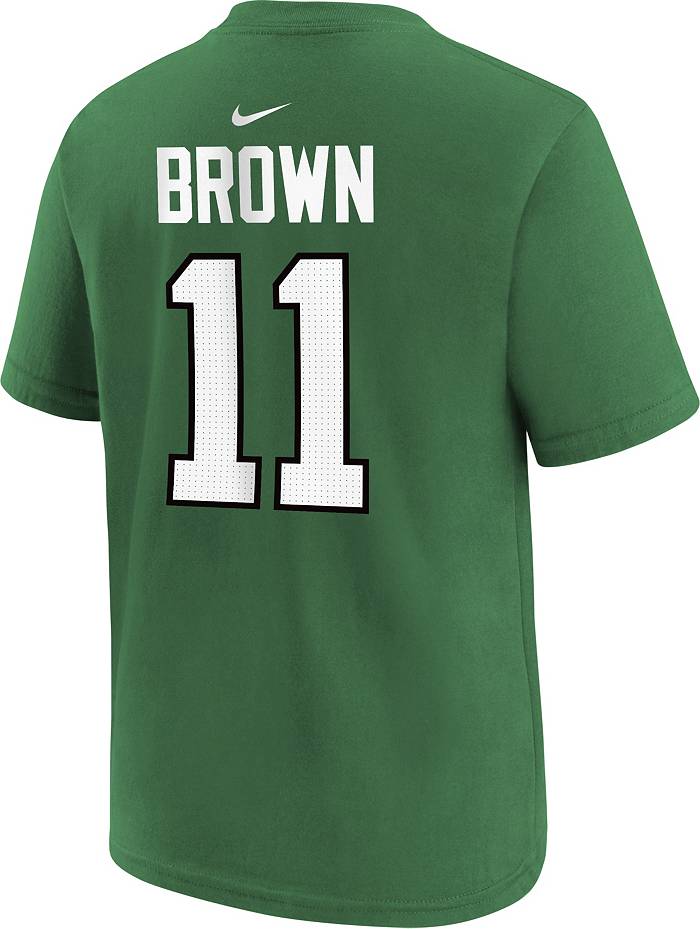 Fanatics Branded A.j. Brown Kelly Green Philadelphia Eagles Player Icon  Name And Number T-shirt for Men