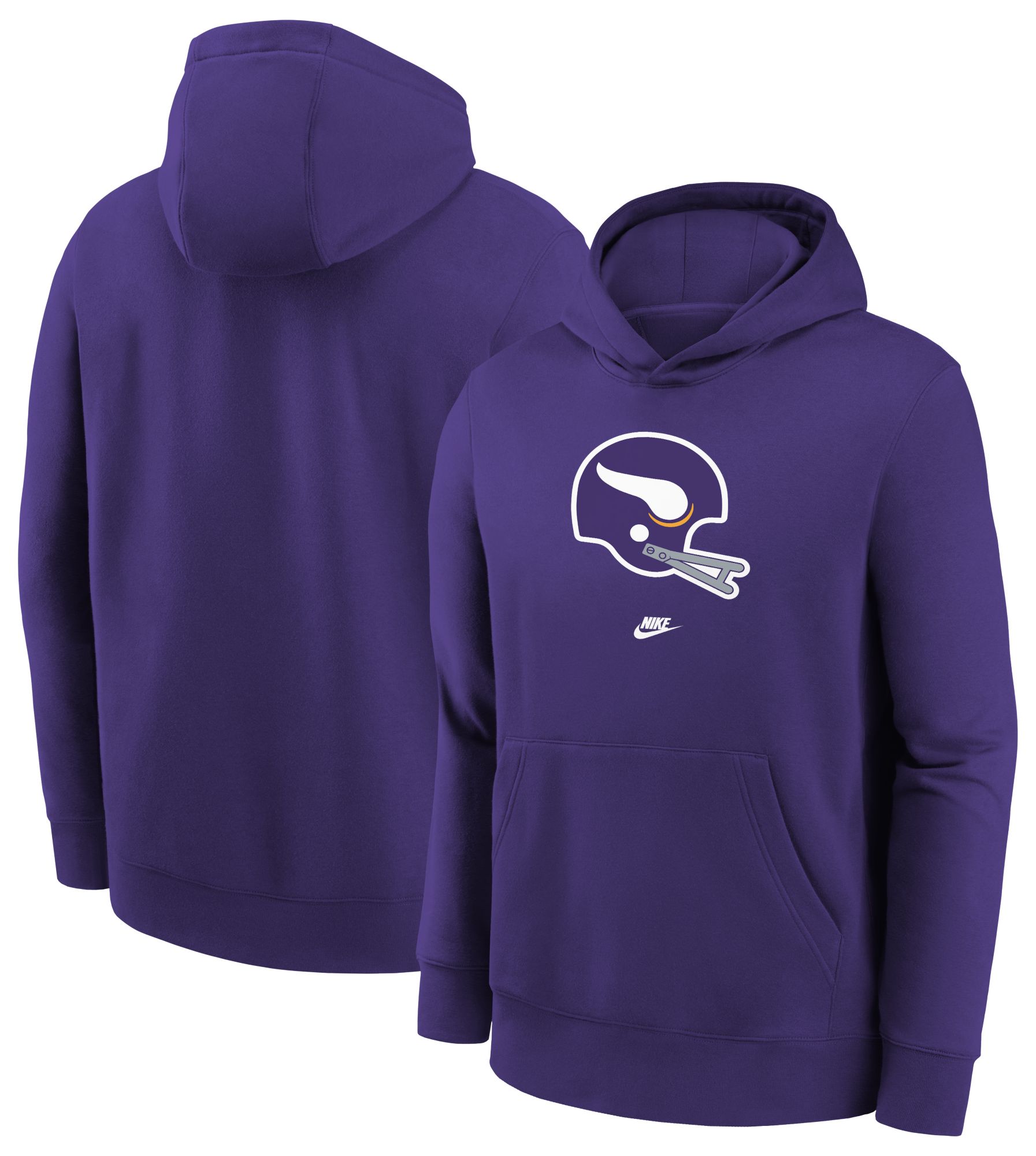 Nike Youth Minnesota Vikings Rewind Throwback Court Purple Pullover Hoodie product image