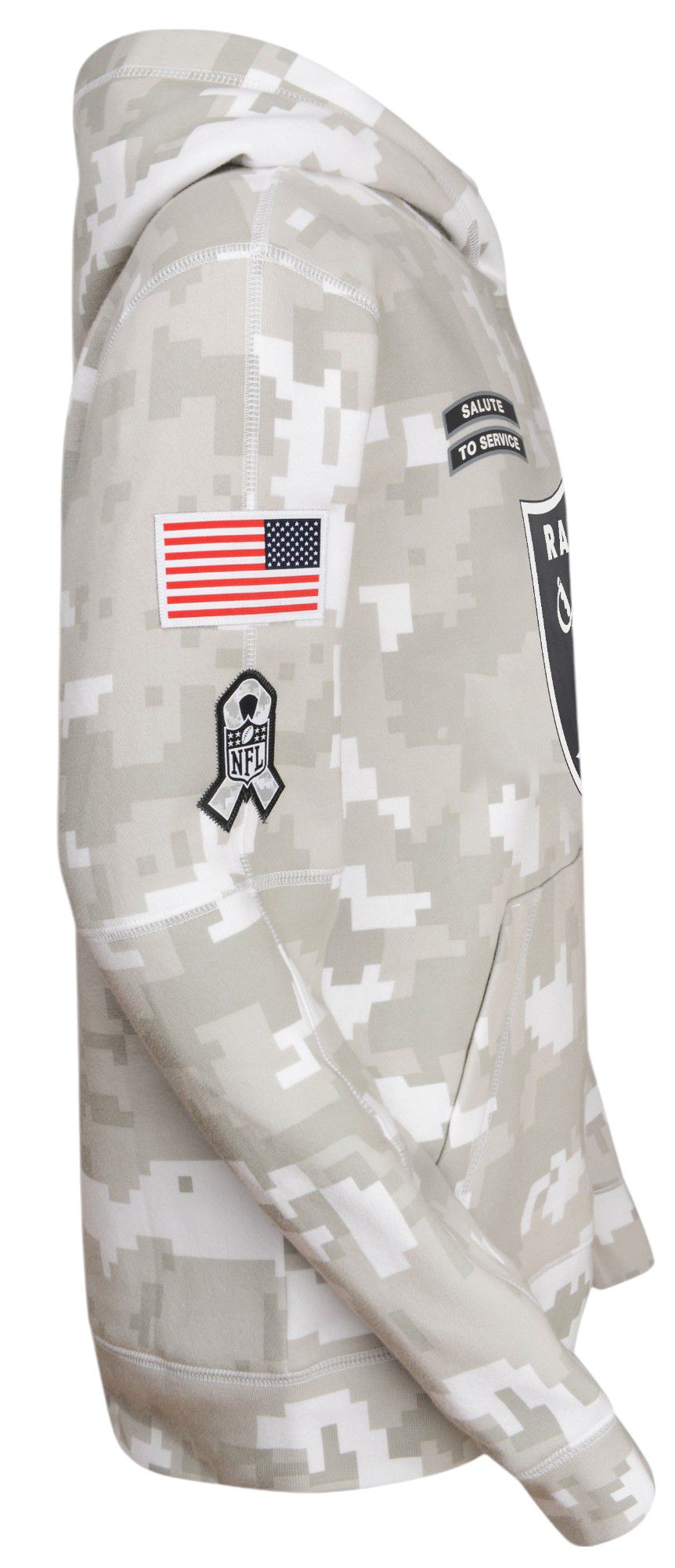 Nike Youth Las Vegas Raiders Salute to Service 2024 Arctic Camo Pullover Hoodie product image