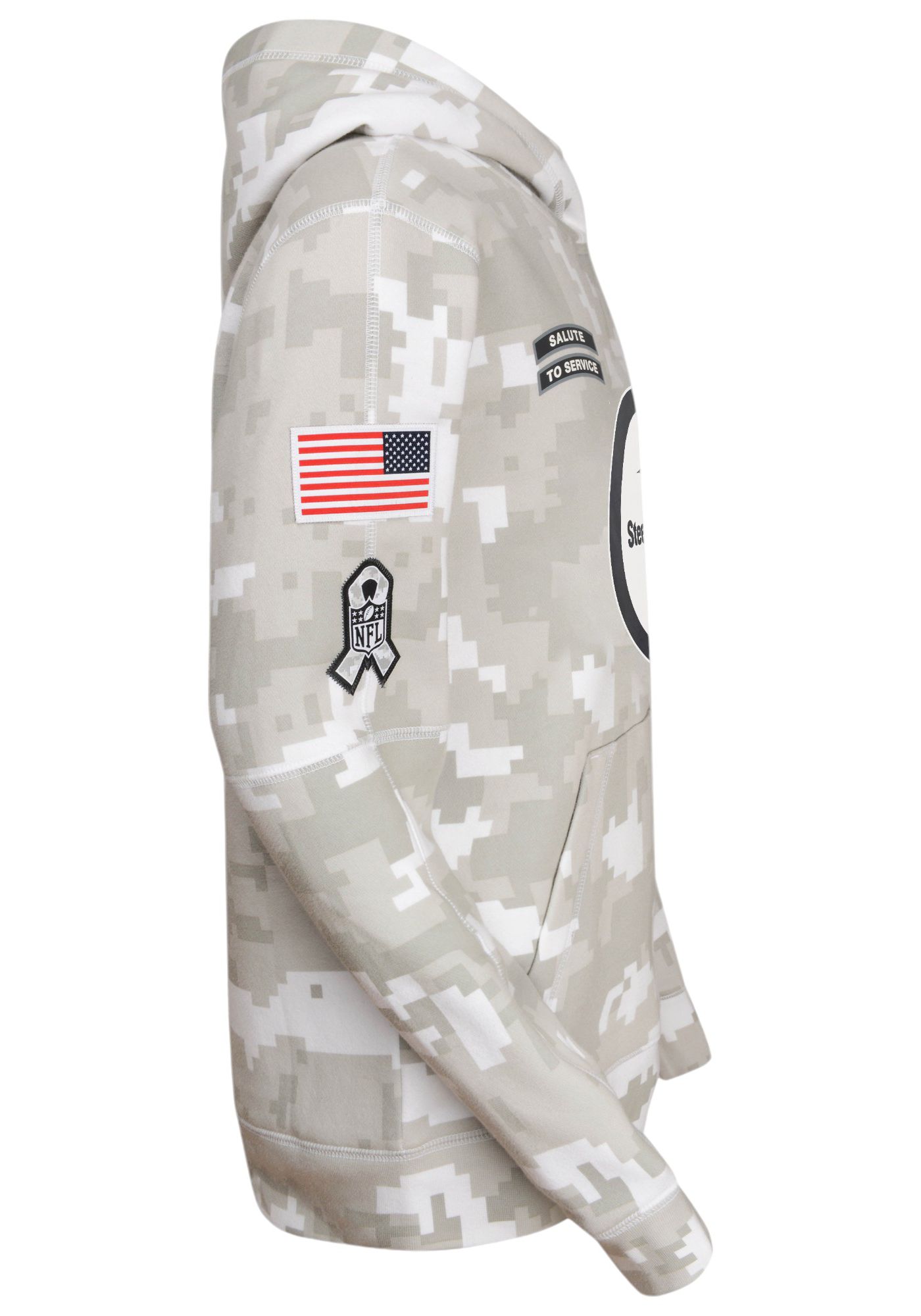 Nike Youth Pittsburgh Steelers Salute to Service 2024 Arctic Camo Pullover Hoodie Dick s Sporting Goods