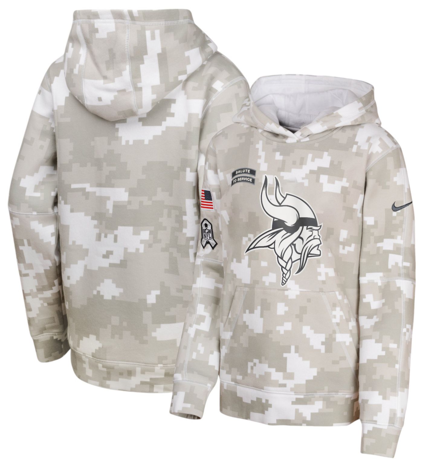 Nike Youth Minnesota Vikings Salute to Service 2024 Arctic Camo Pullover Hoodie Dick s Sporting Goods