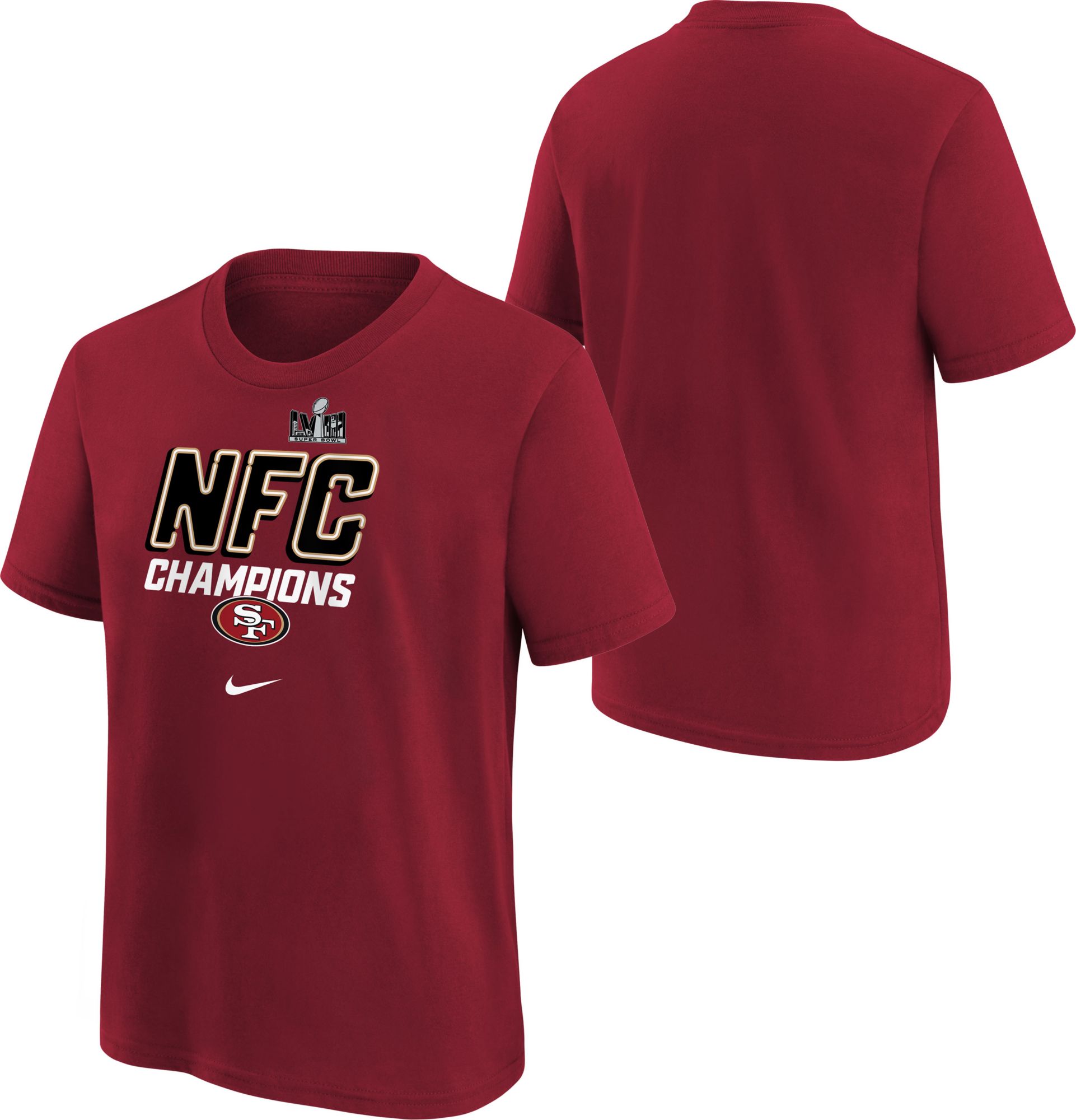 Nike Youth 2024 NFC Conference Champions San Francisco 49ers Iconic T-Shirt