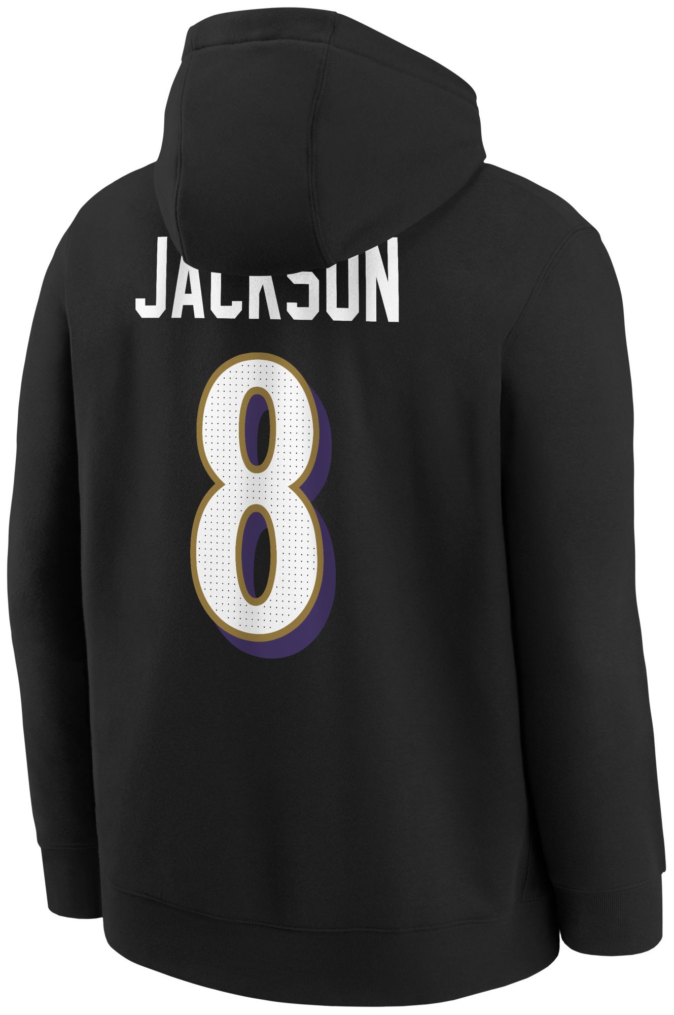 Nike Youth Baltimore Ravens Lamar Jackson #8 Black Pullover Hoodie product image