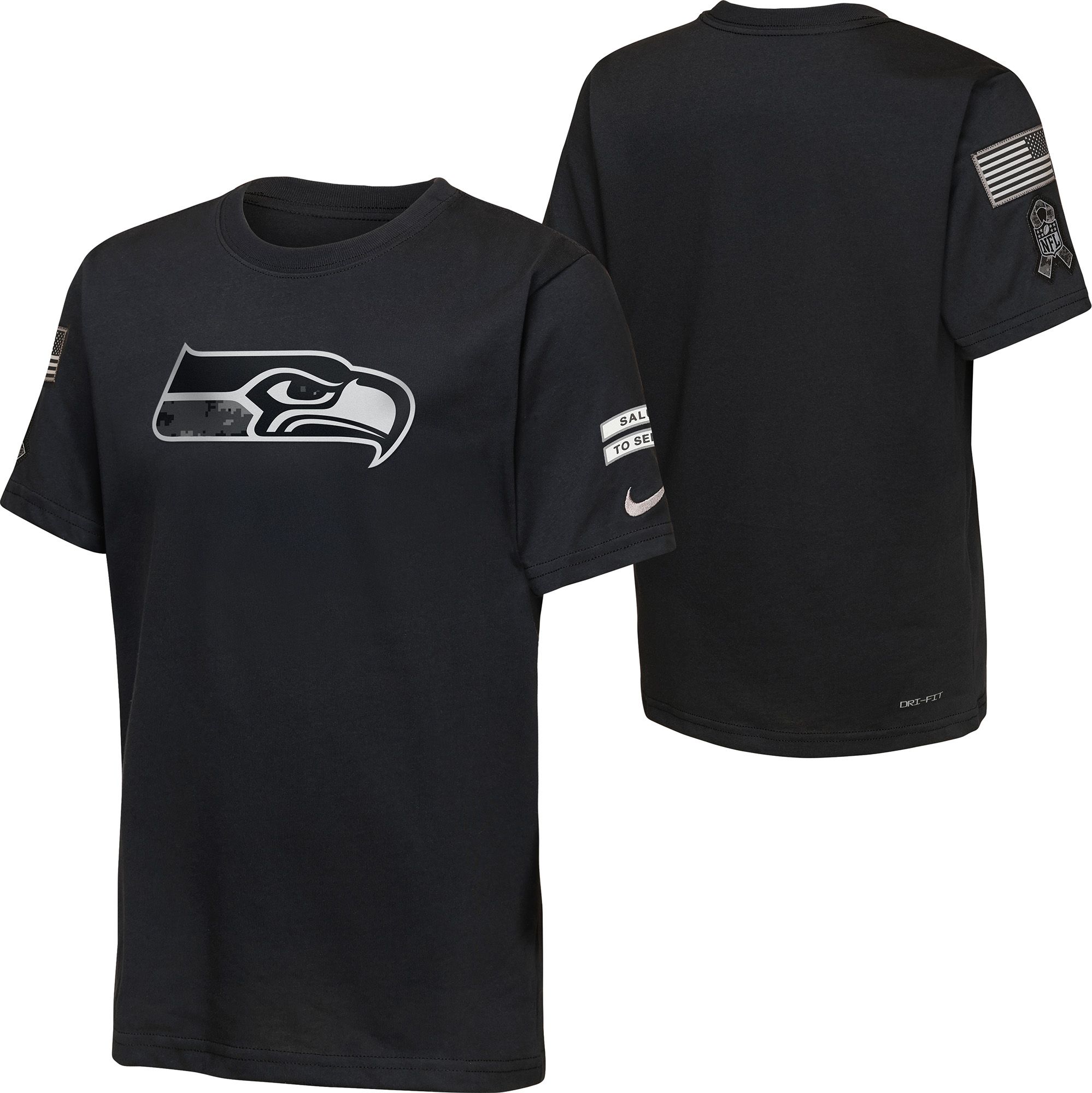 Nike Youth Seattle Seahawks Salute To Service 2026 Slub Shirt