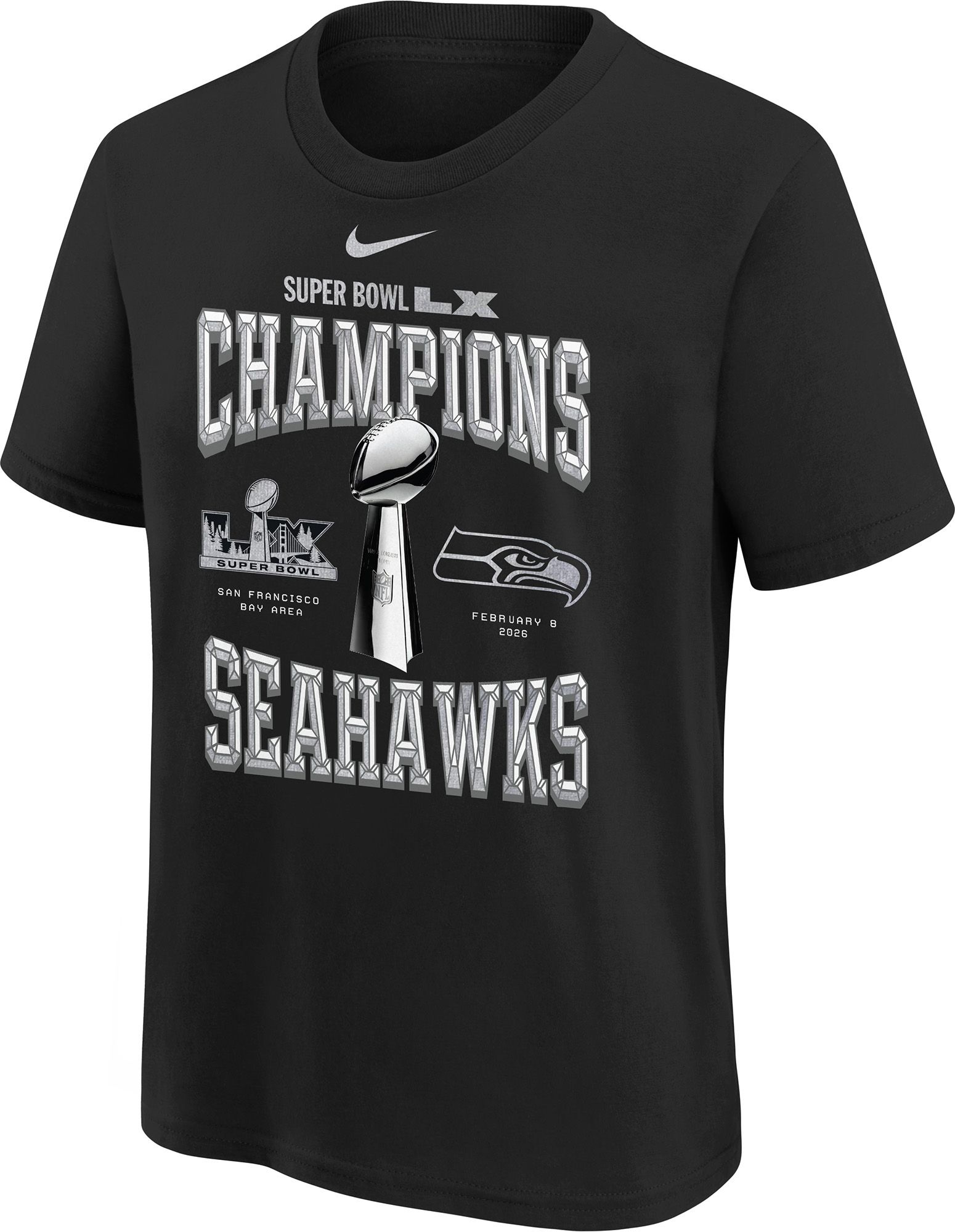 Nike Youth 2025-26 Super Bowl LX Champions Seattle Seahawks Locker Room Max90 2-Sided T-Shirt product image