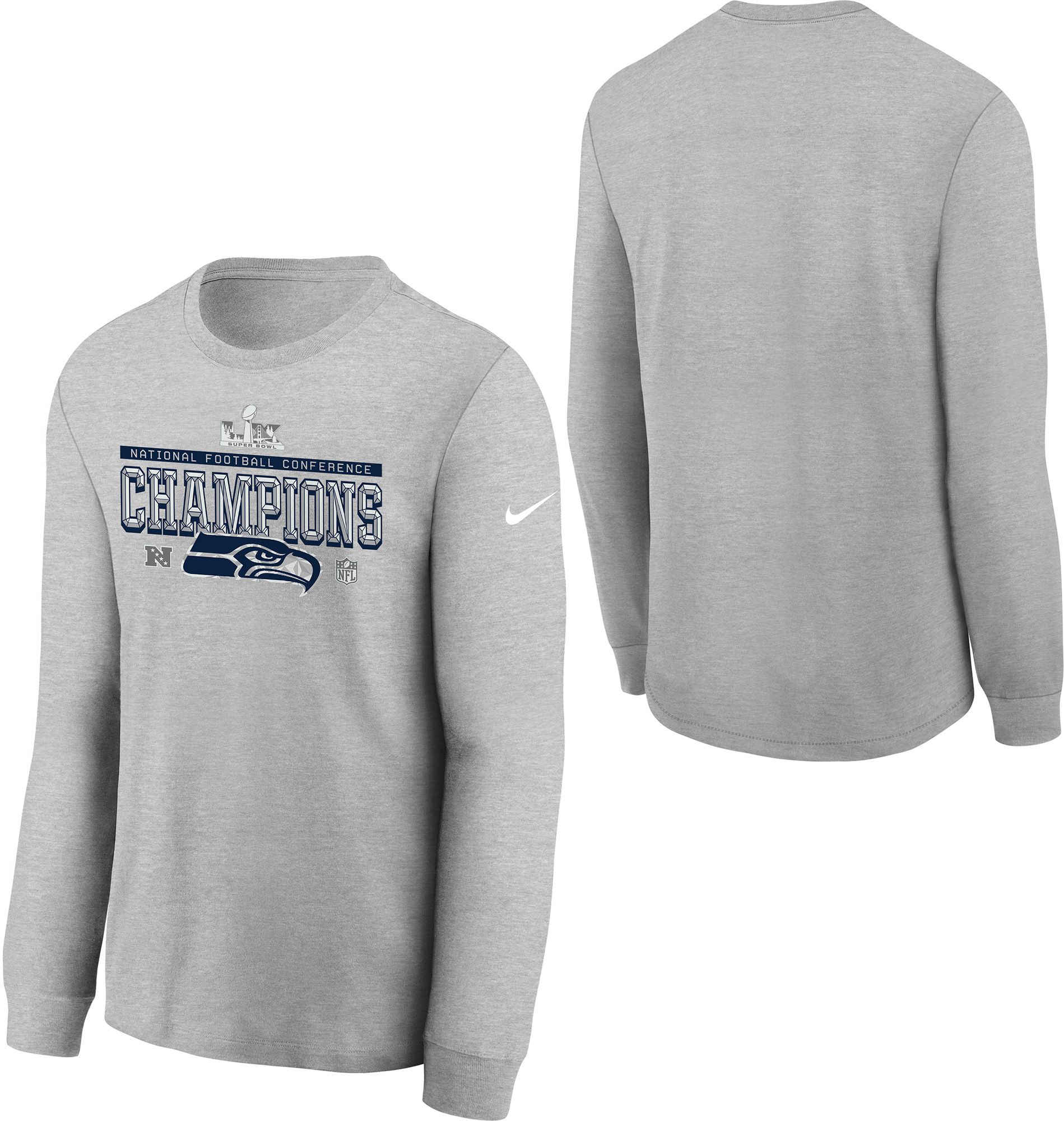 Nike Youth 2025-26 NFC Champions Seattle Seahawks Locker Room Long Sleeve Shirt product image