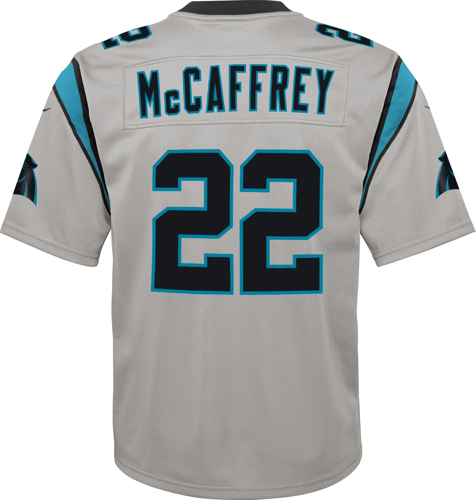 Nike Youth Carolina Panthers Christian McCaffrey #22 Silver Game Jersey product image