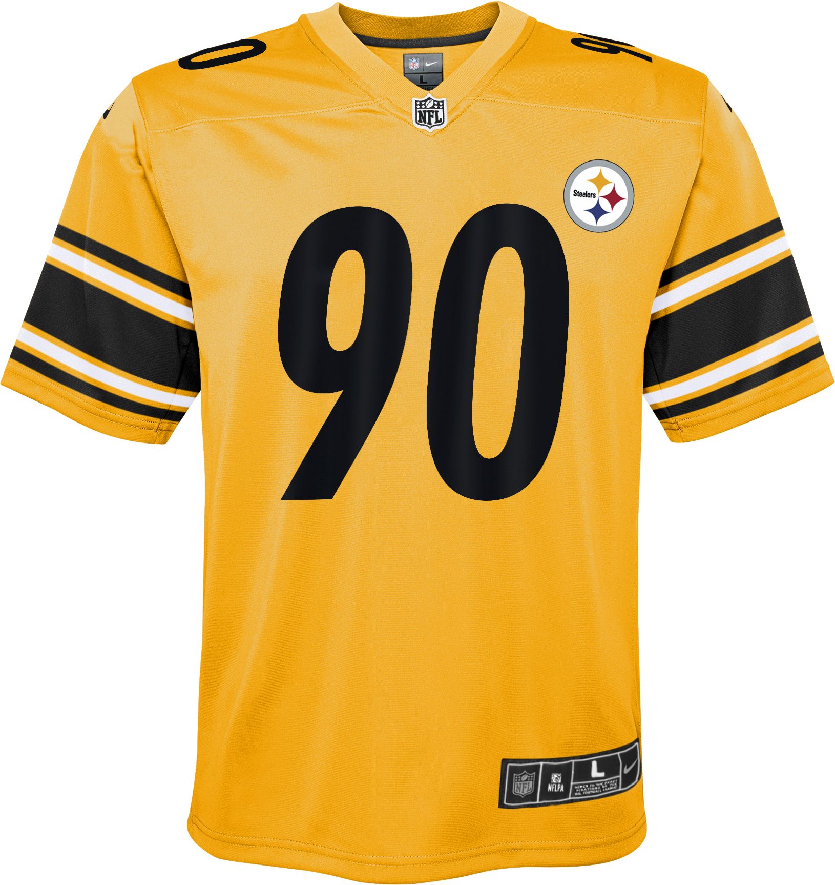 Nike Youth Pittsburgh Steelers T.J. Watt #90 Gold Game Jersey product image