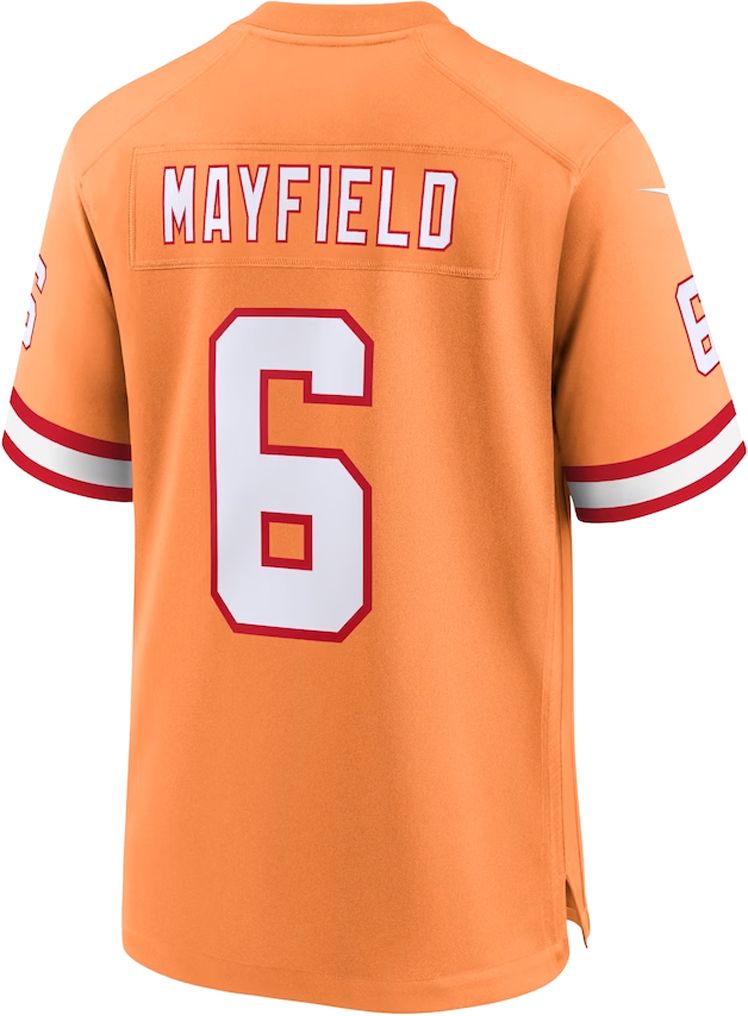 Nike Youth Tampa Bay Buccaneers Baker Mayfield #6 Alternate Orange Game Jersey product image