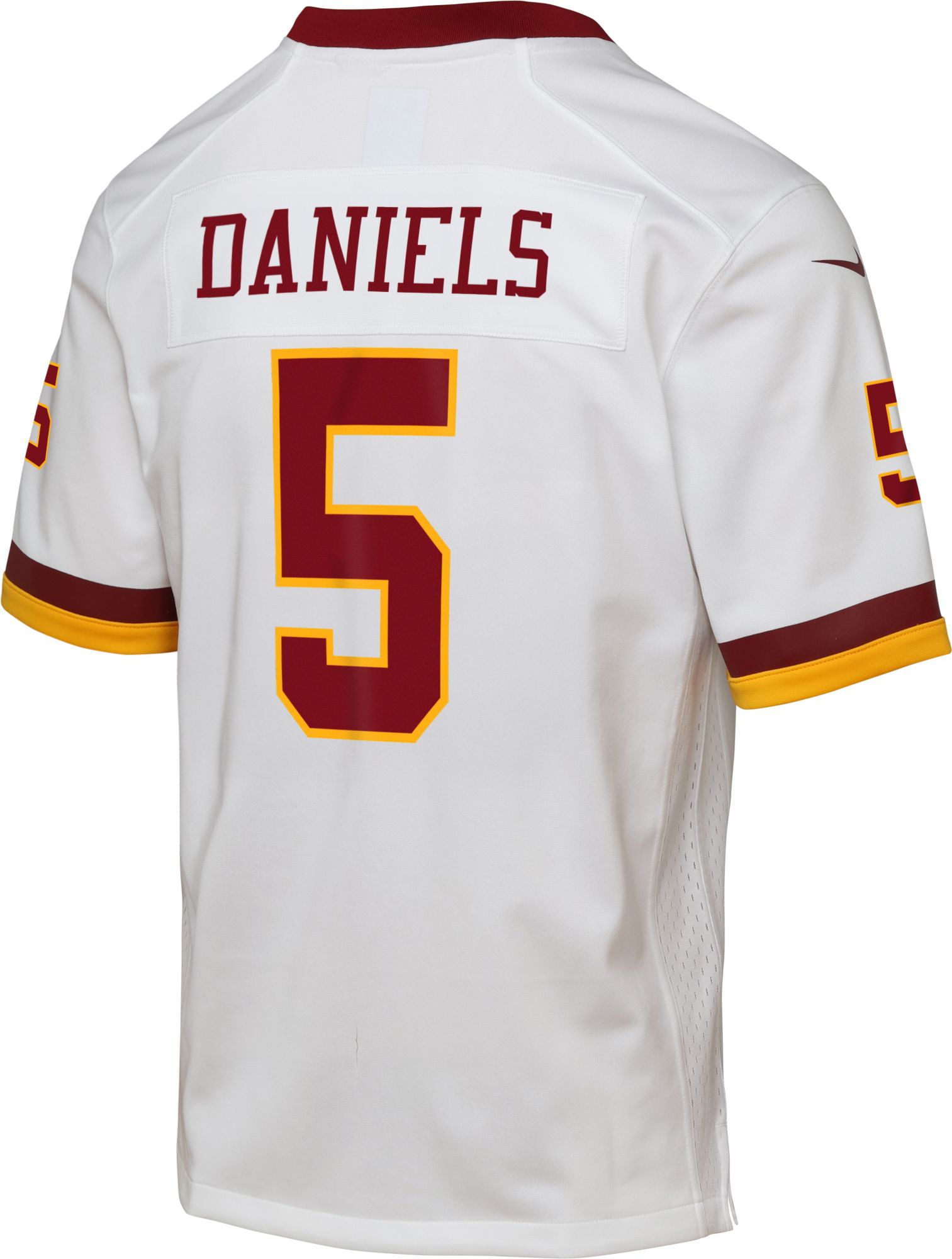 Nike Youth Washington Commanders Jayden Daniels #5 2nd Alternate White Game Jersey product image