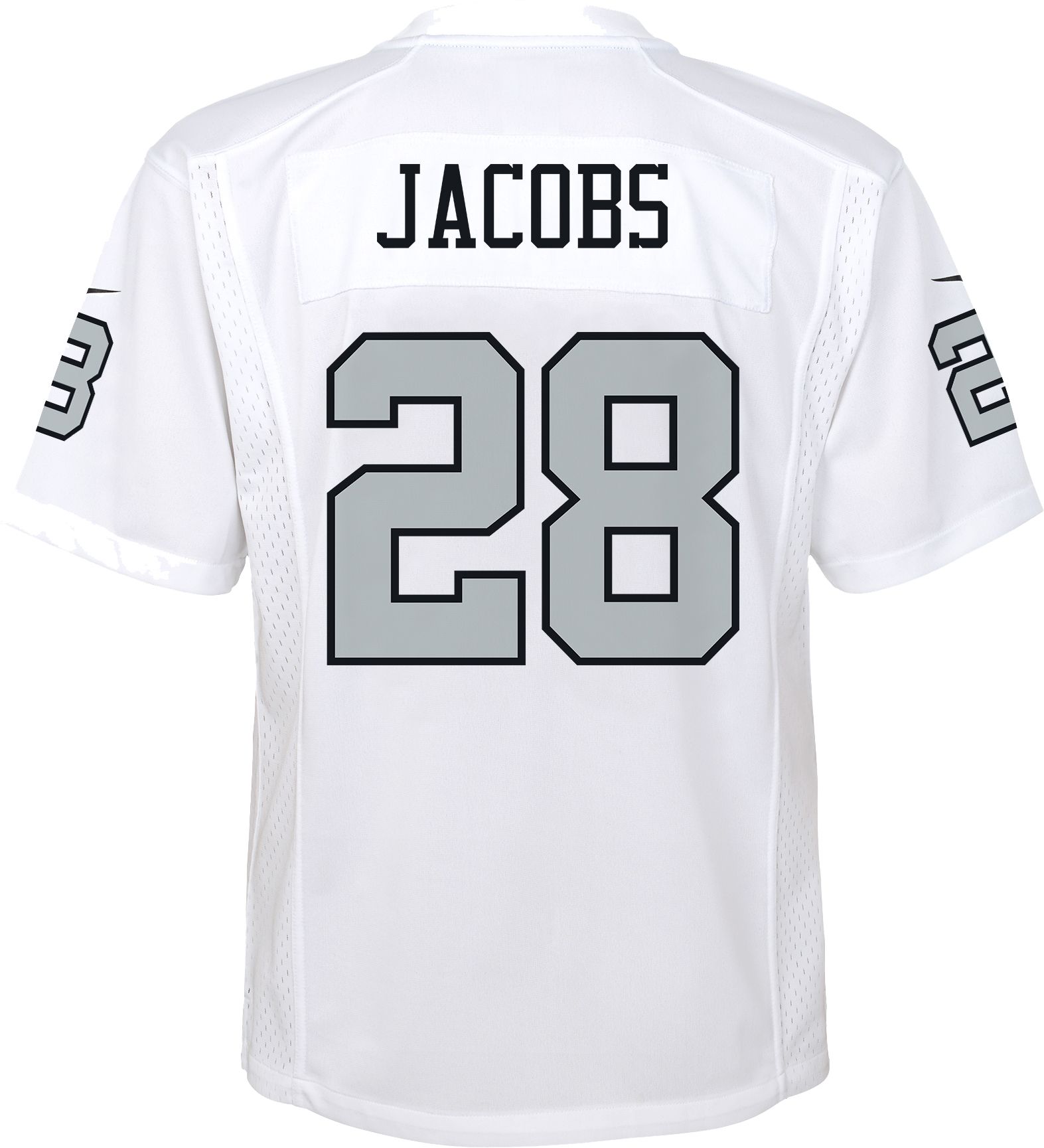 Nike Youth Las Vegas Raiders Josh Jacobs #28 White Game Jersey product image