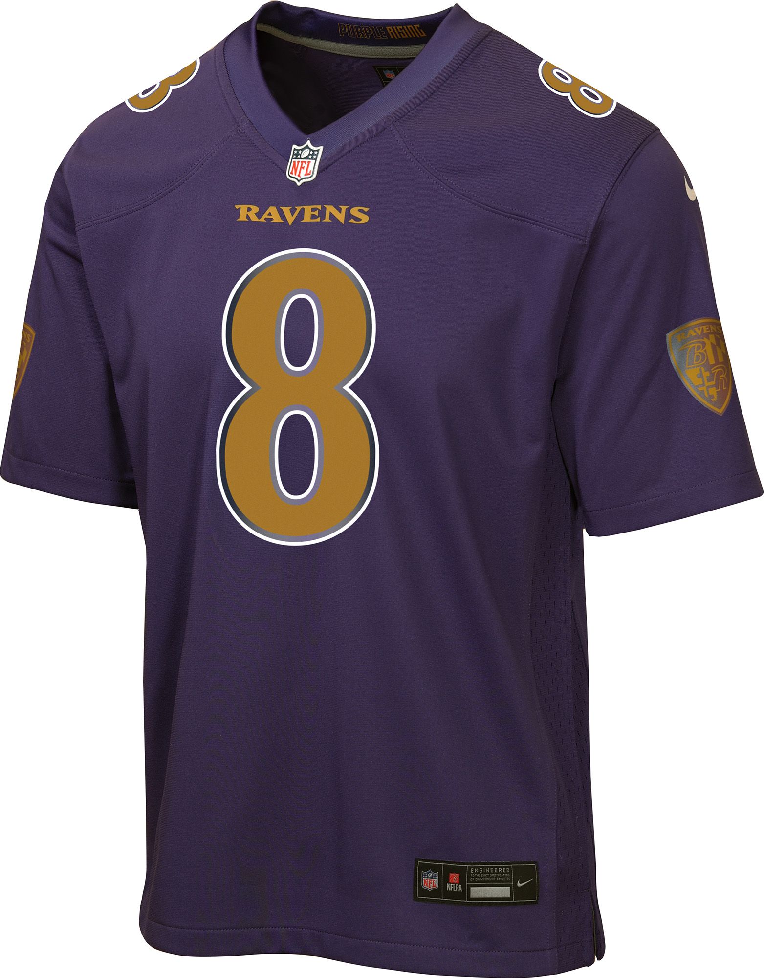 Nike Youth Baltimore Ravens Lamar Jackson #8 Black Alternate Game Jersey product image