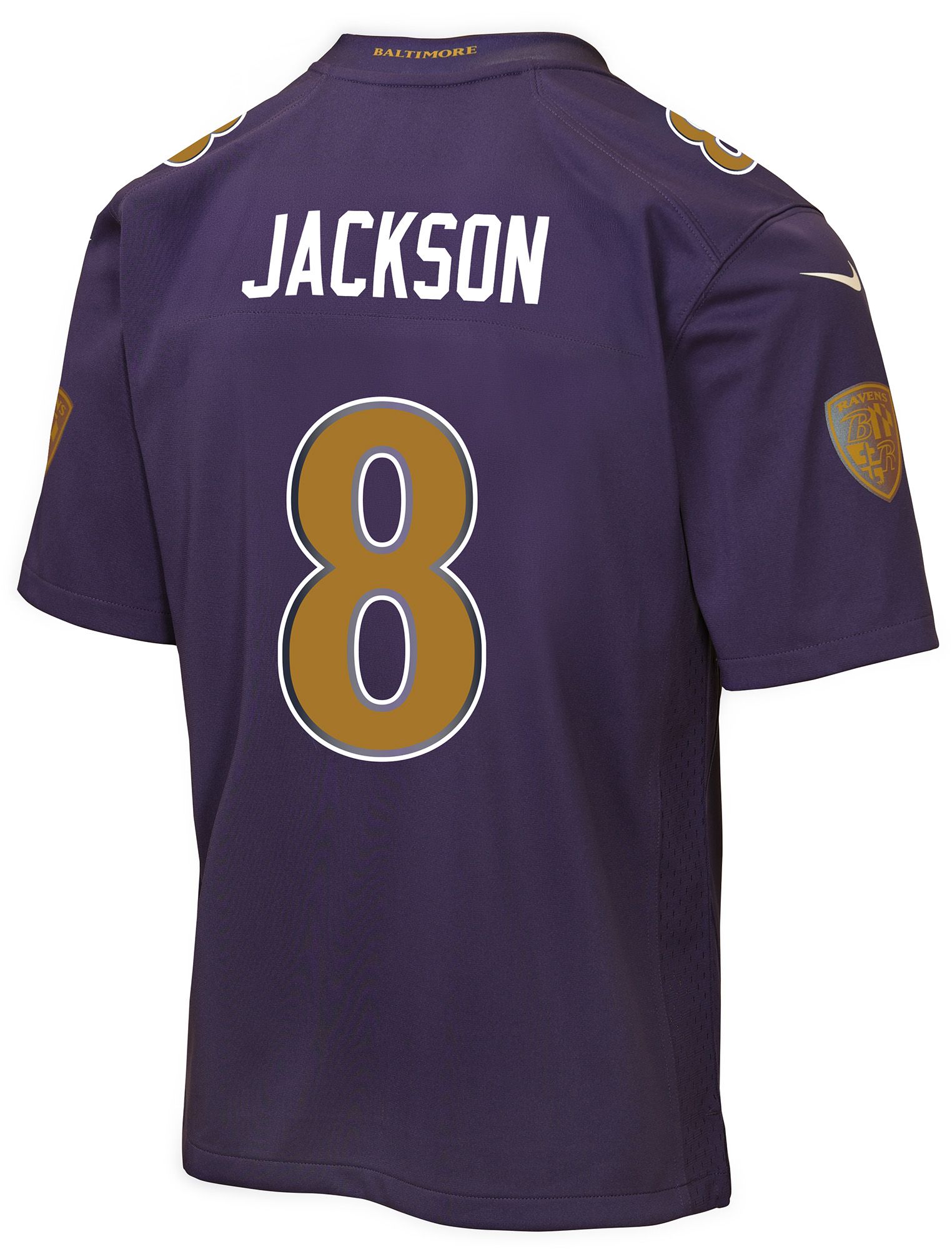 Nike Youth Baltimore Ravens Lamar Jackson #8 Black Alternate Game Jersey product image