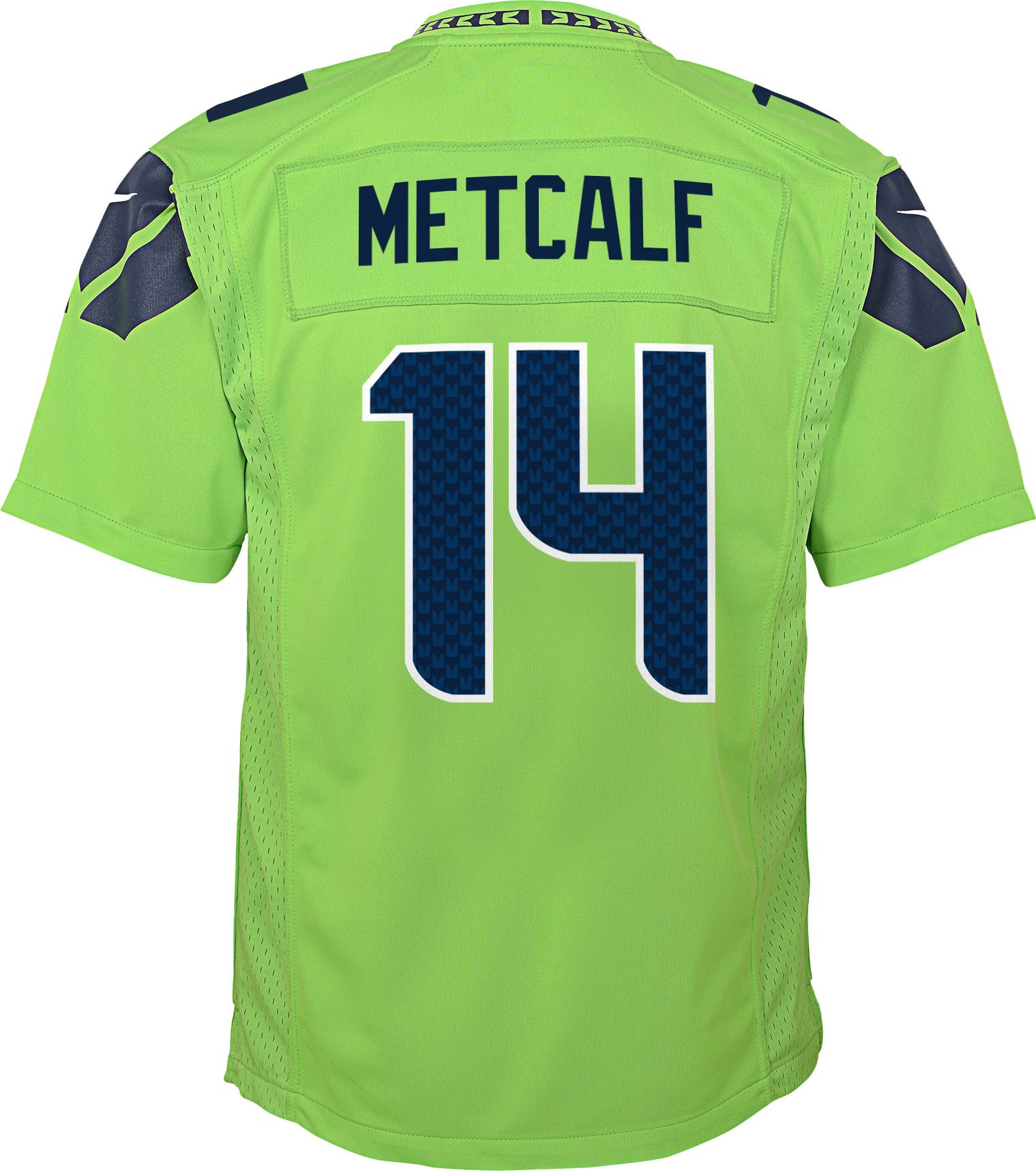 Nike Youth Seattle Seahawks DK Metcalf #14 Turbo Green Game Jersey product image