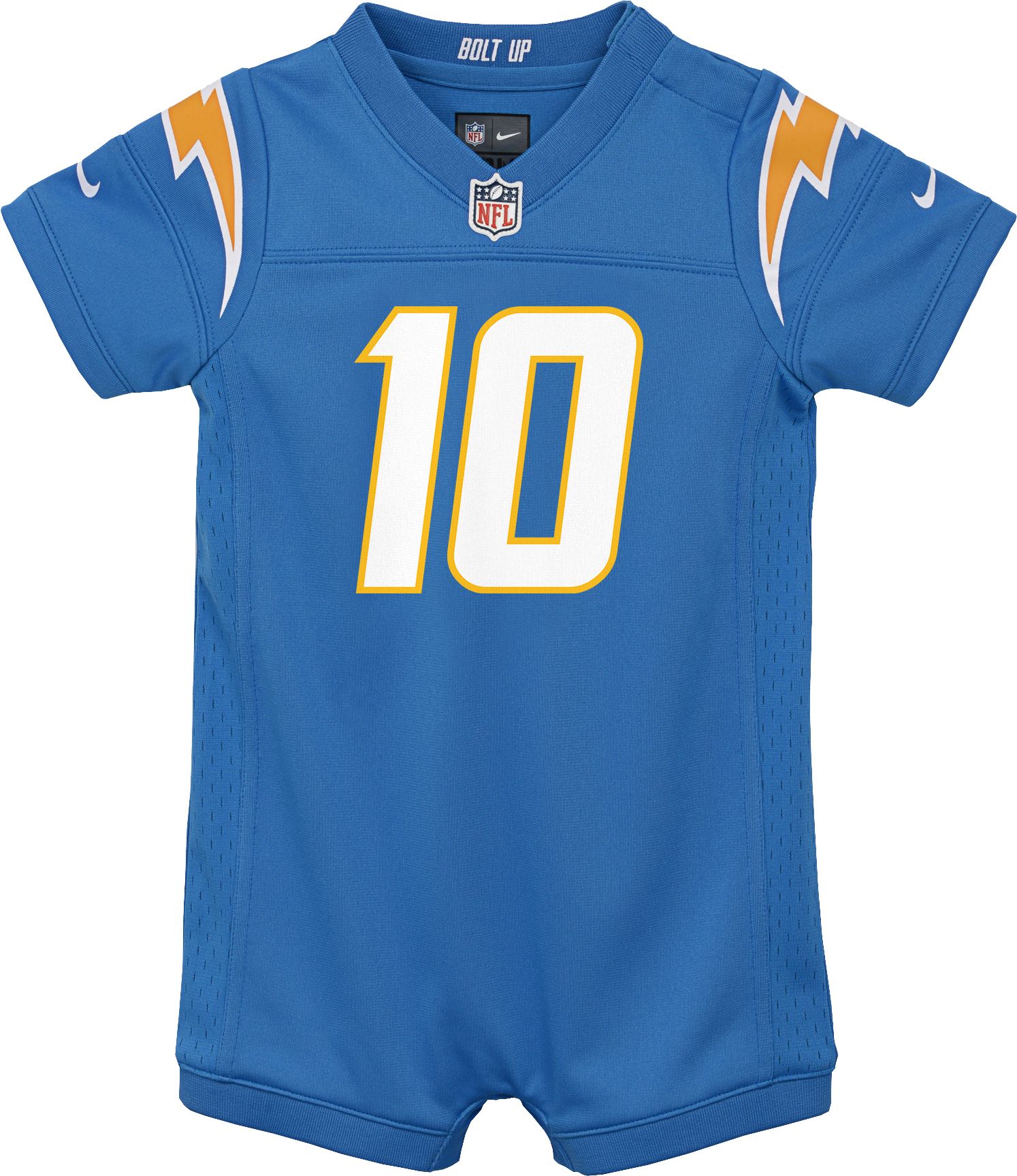 Nike Infant Los Angeles Chargers Justin Herbert #10 Romper Jersey product image