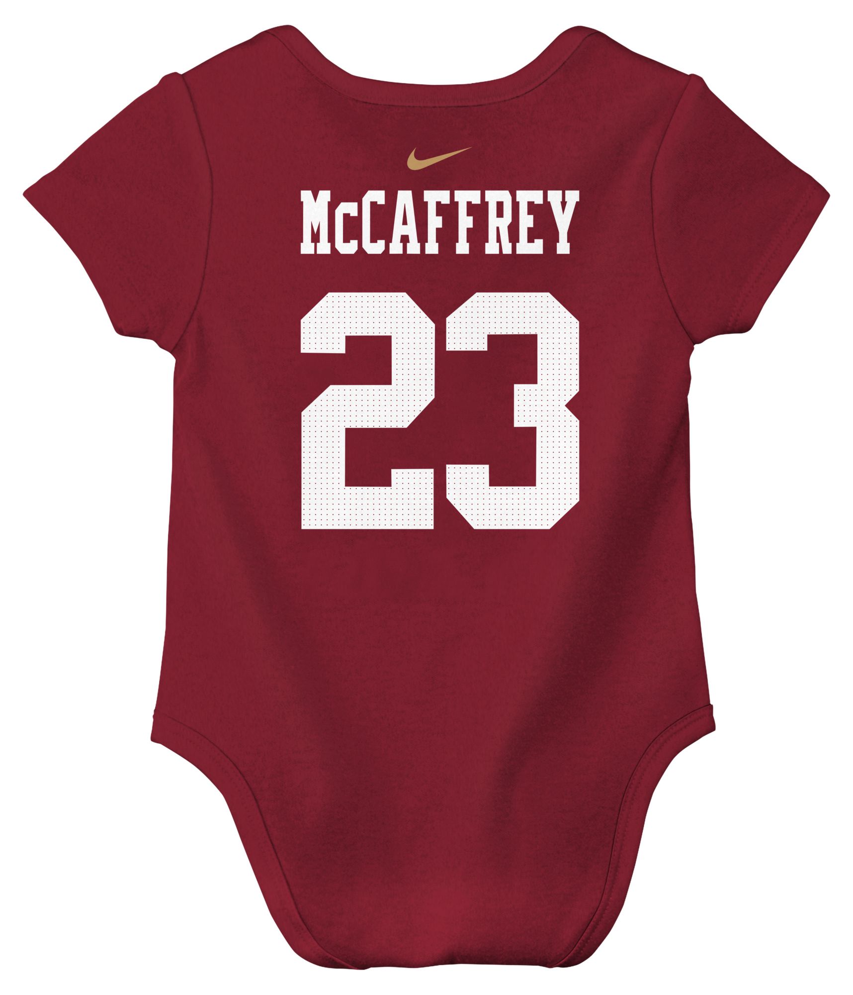 Nike Infant San Francisco 49ers Christian McCaffrey #23 Gym Red Newborn Creeper product image