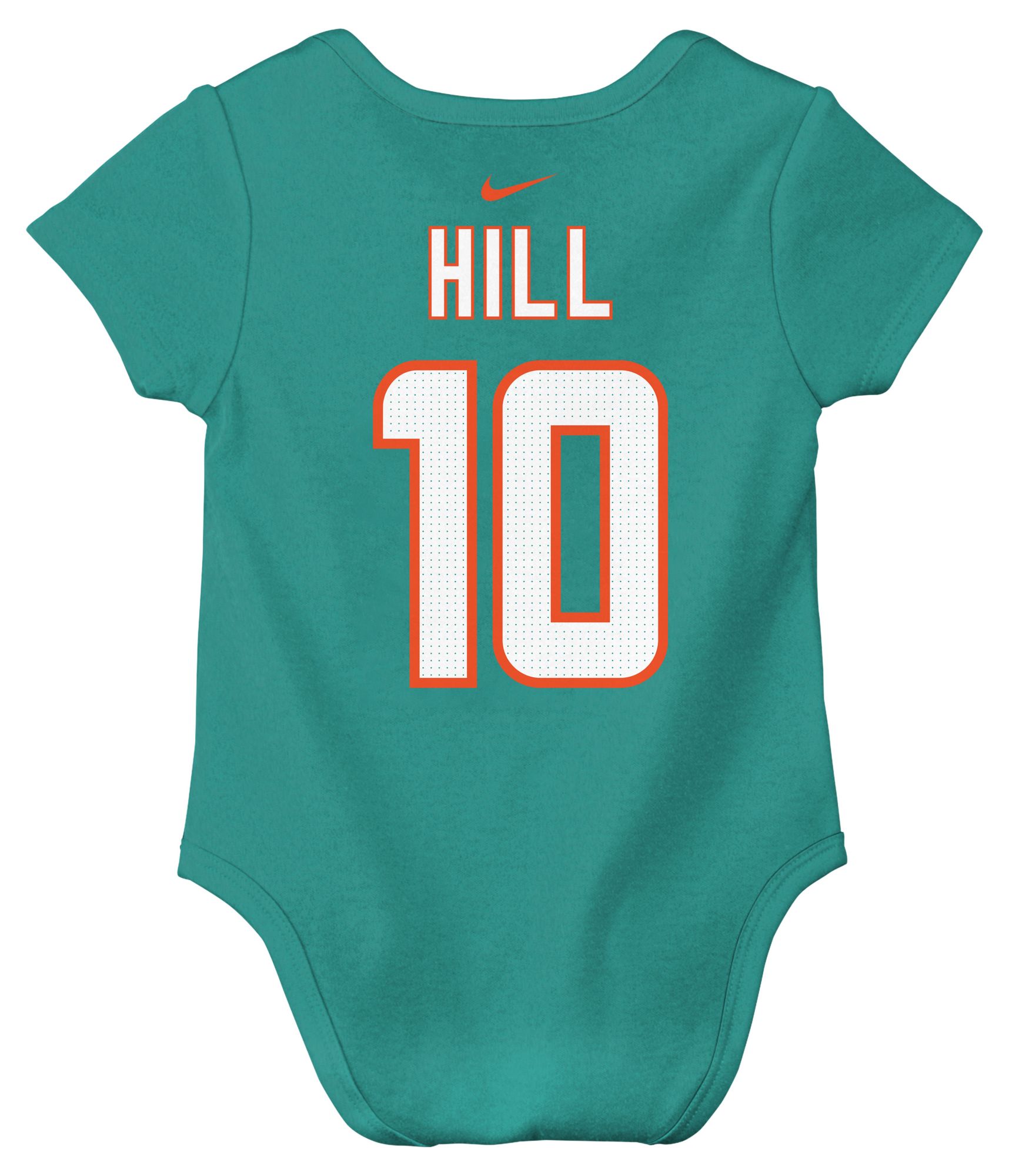 Nike Infant Miami Dolphins Tyreek Hill #10 Turbo Green Newborn Creeper product image