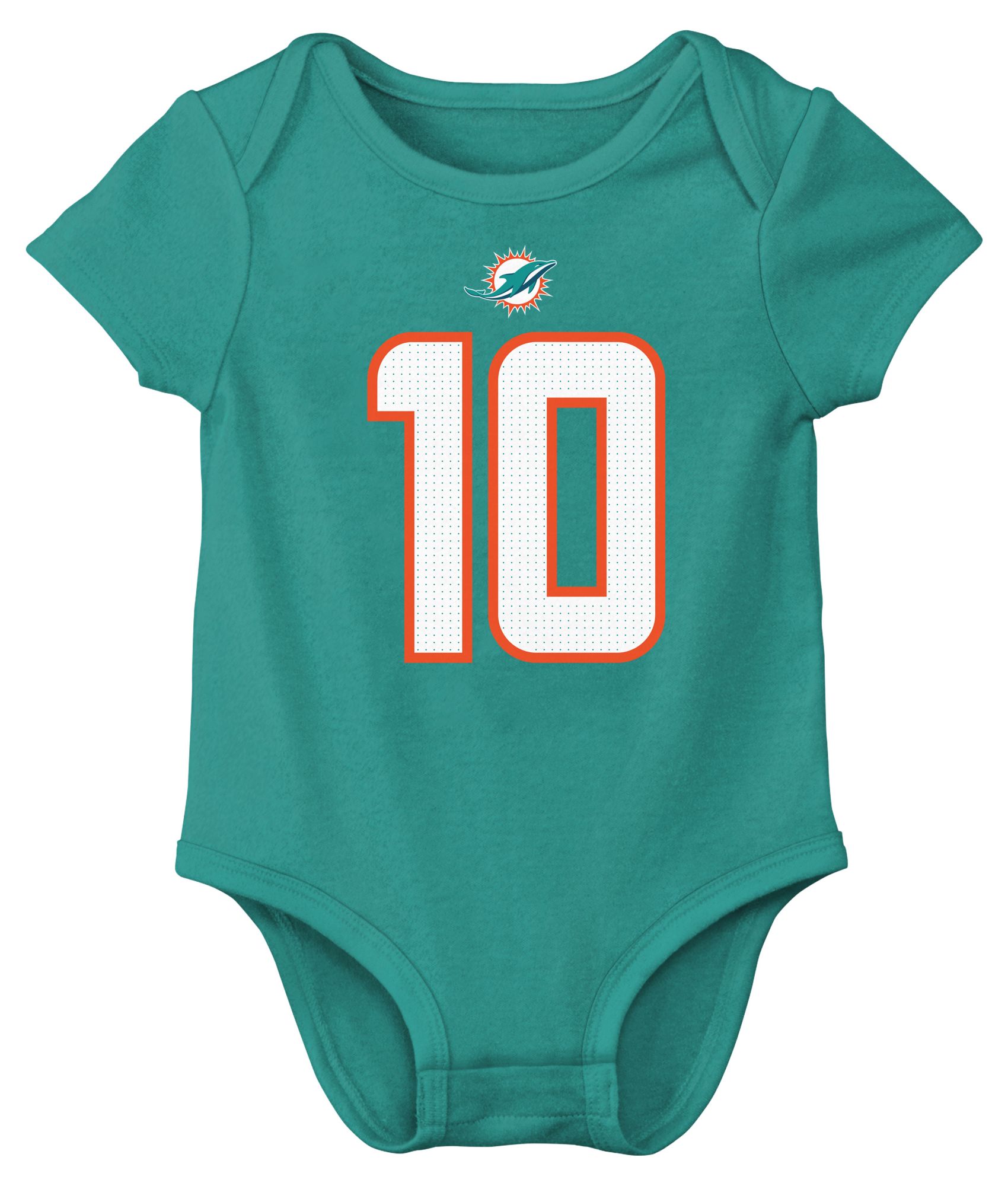 Nike Infant Miami Dolphins Tyreek Hill #10 Turbo Green Newborn Creeper product image