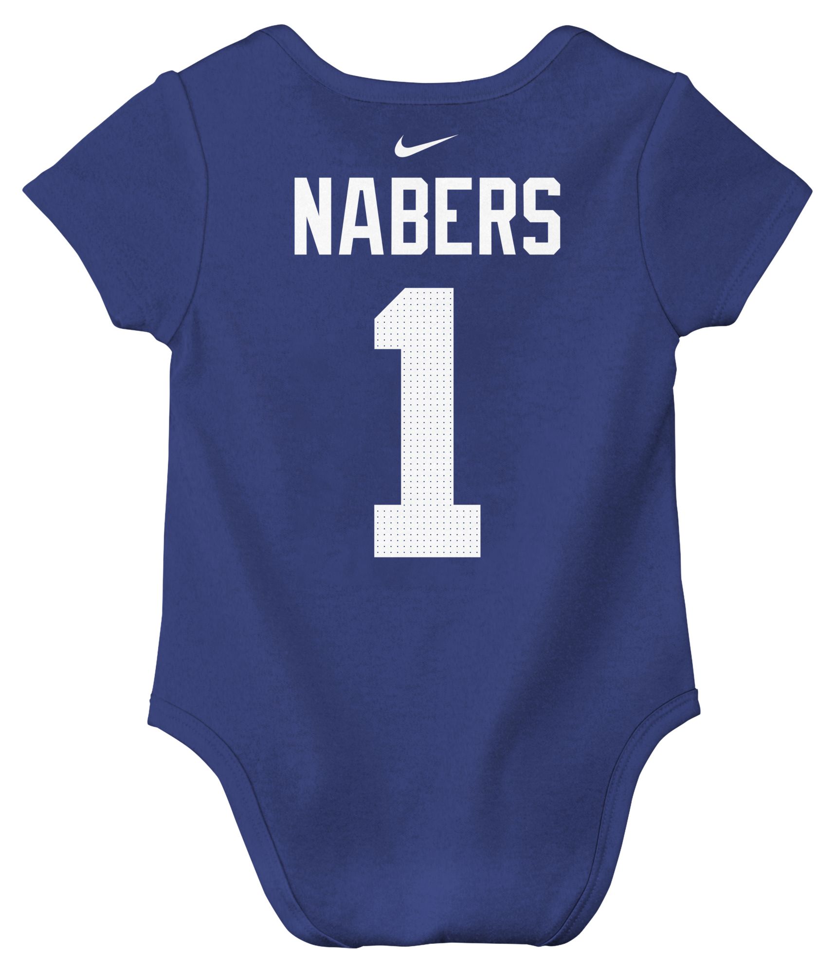 Nike Infant New York Giants Malik Nabers #1 Rush Blue Newborn Creeper product image