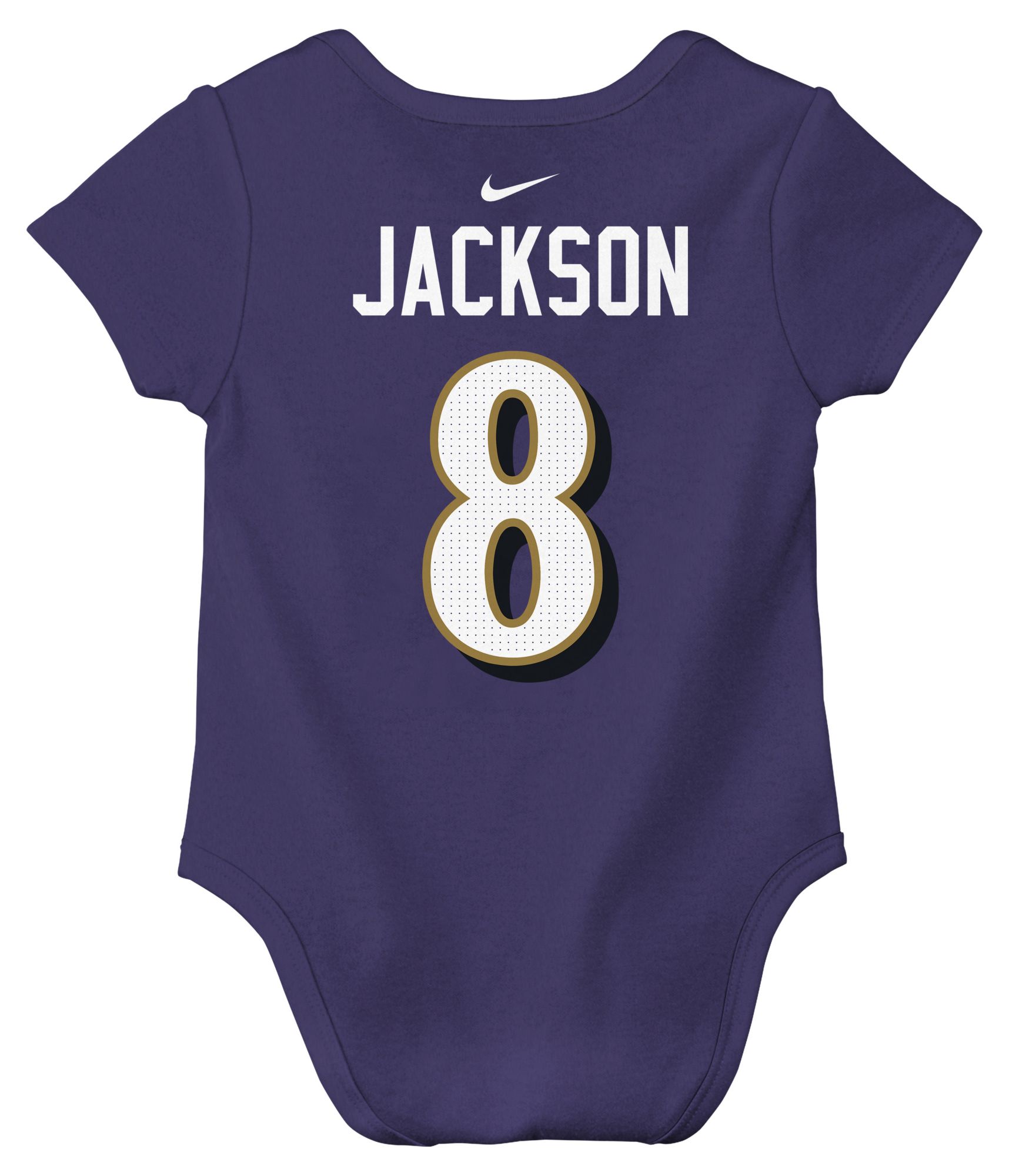Nike Infant Baltimore Ravens Lamar Jackson #8 New Orchid Newborn Creeper product image