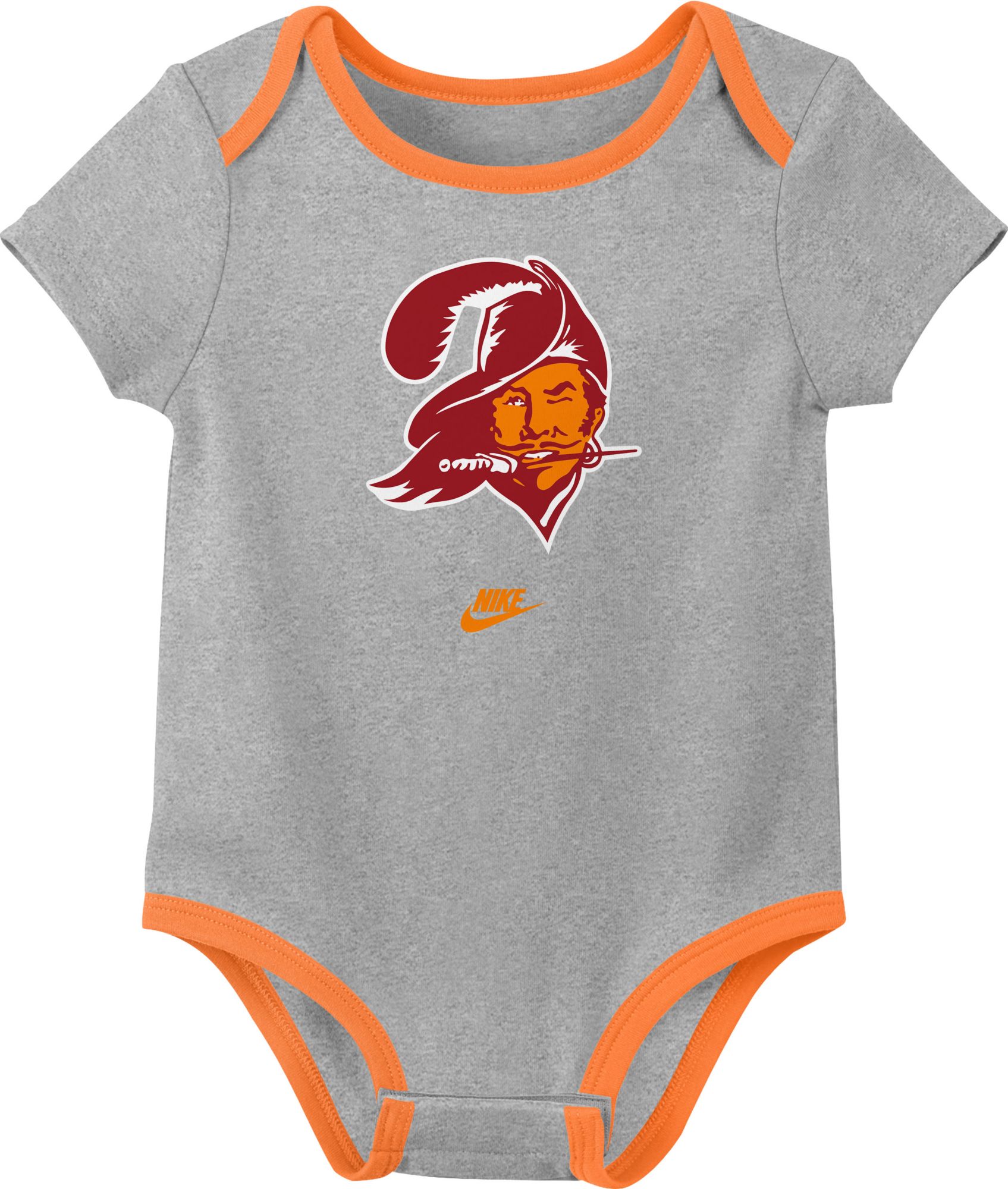 Nike Infant Tampa Bay Buccaneers Buccaneer Red All Day Play 3-Pack Creeper Set product image