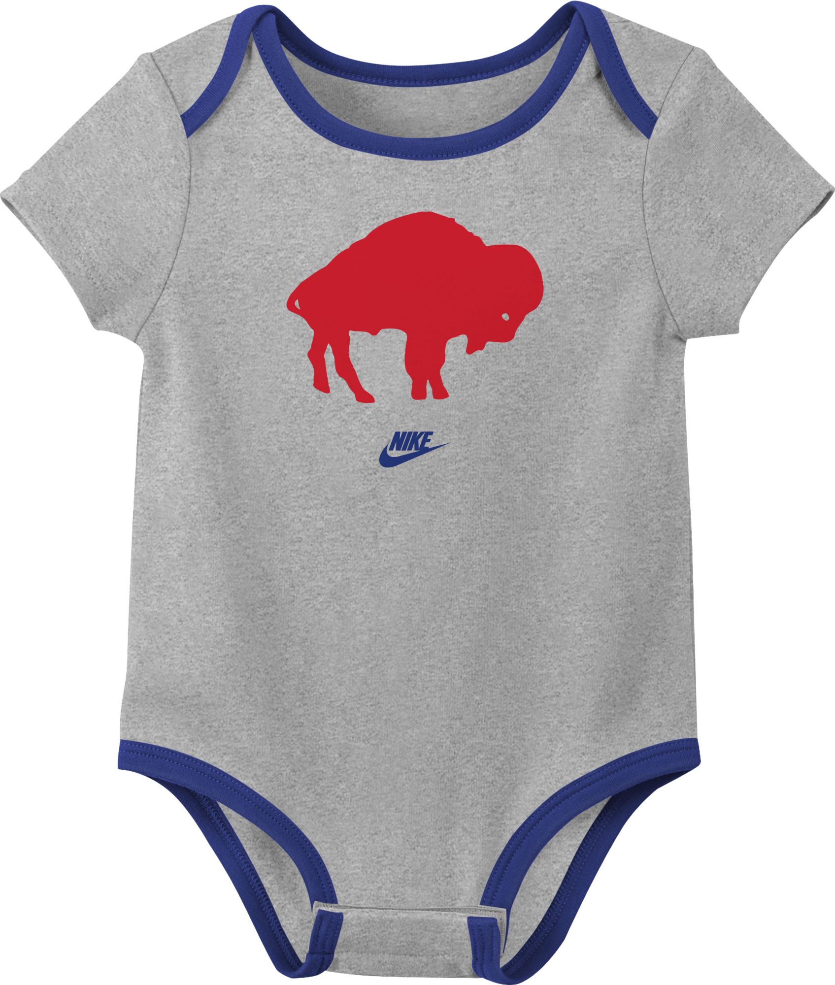 Nike Infant Buffalo Bills Royal Blue All Day Play 3-Pack Creeper Set product image