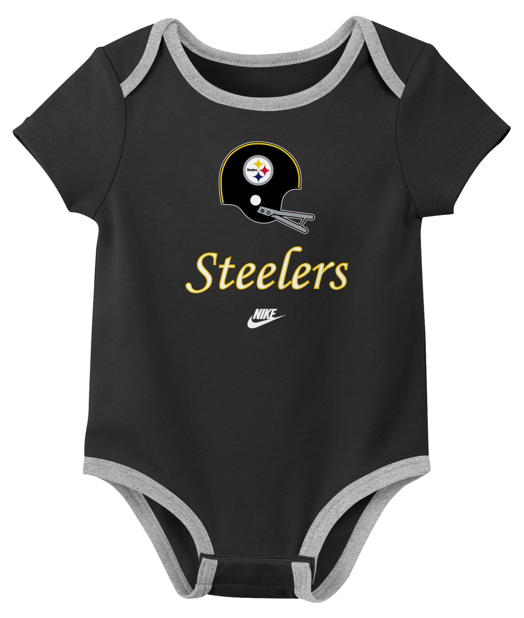 Nike Infant Pittsburgh Steelers Gold All Day Play 3-Pack Creeper Set product image