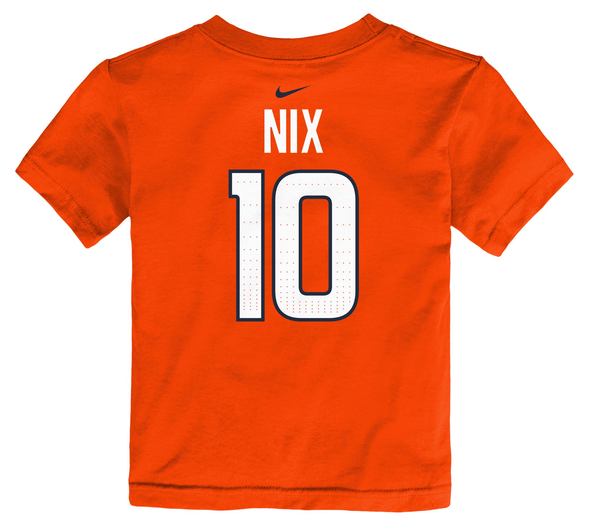 Nike Toddler Denver Broncos Bo Nix #10 Brilliant Orange T-Shirt product image
