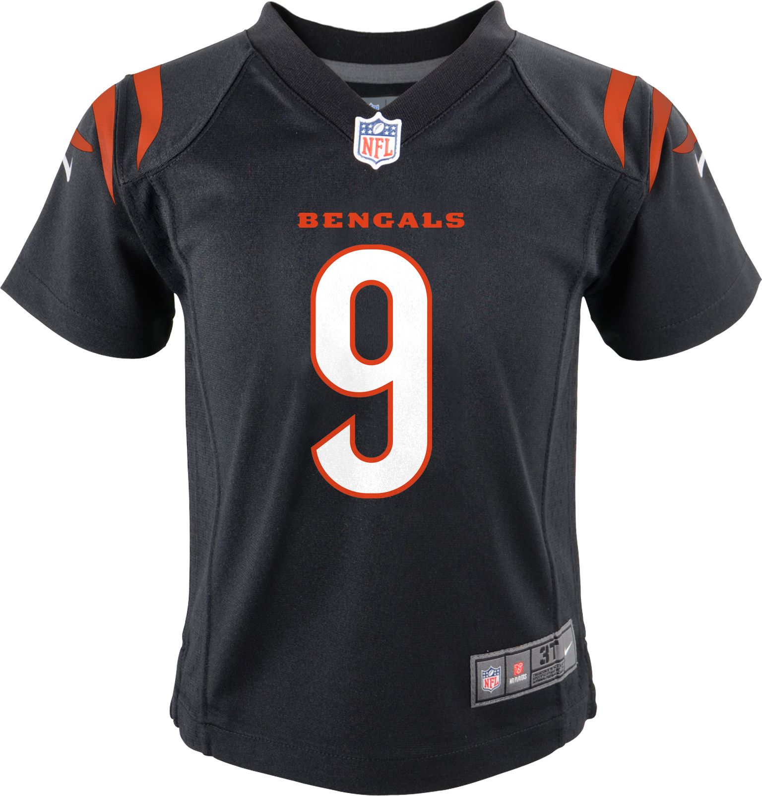 Nike Toddler Cincinnati Bengals Joe Burrow #9 Black Game Jersey