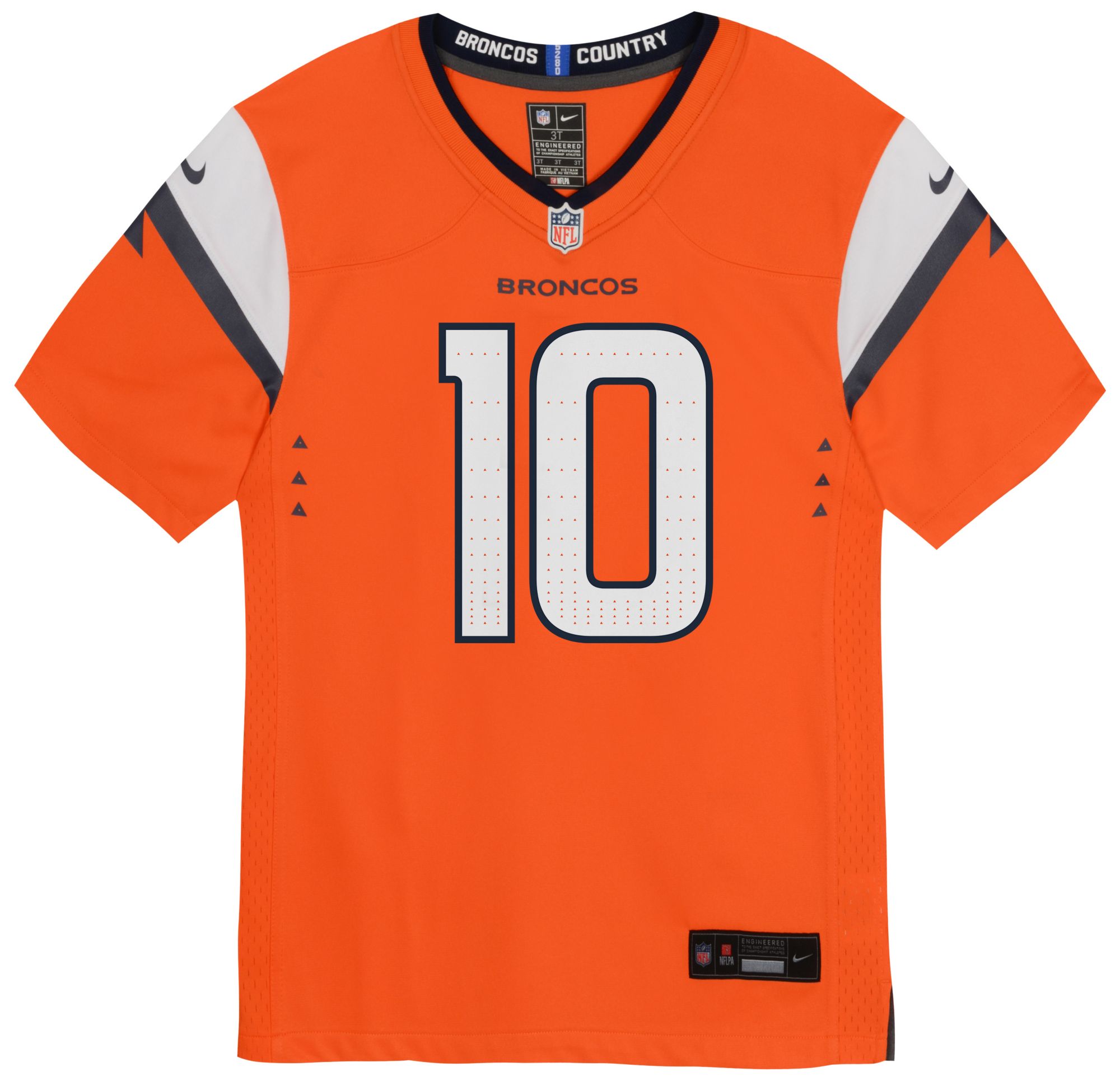 Nike Toddler Denver Broncos Bo Nix #10 Orange Game Jersey product image