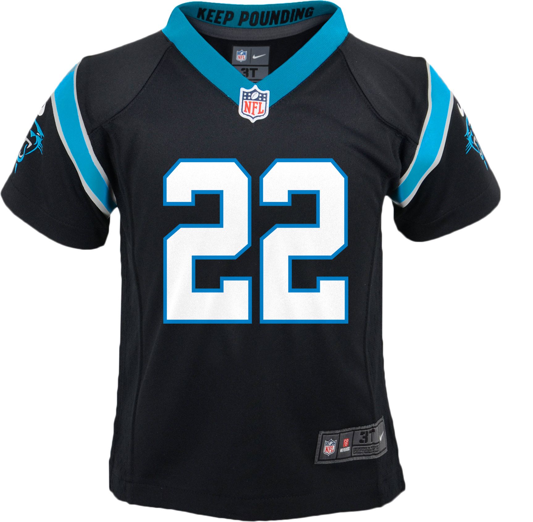 Nike Toddler Carolina Panthers Christian McCaffrey #22 Black Game Jersey product image