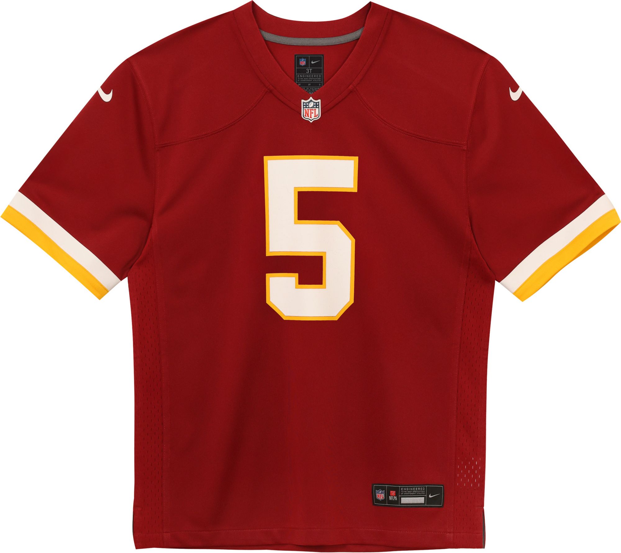 Nike Toddler Washington Commanders Jayden Daniels #5 Red Home Game Jersey product image