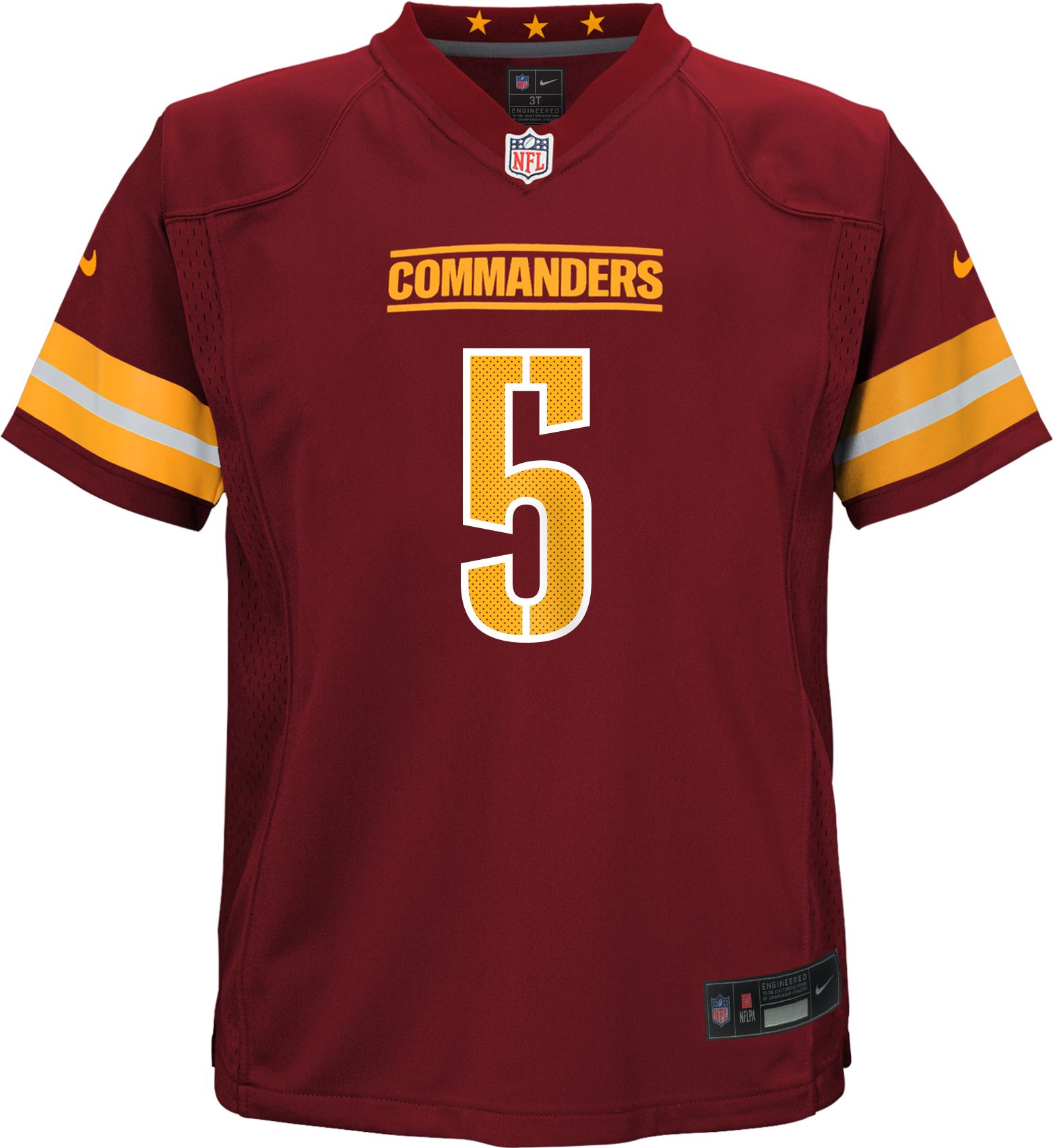 Nike Toddler Washington Commanders Jayden Daniels #5 Red Game Jersey product image