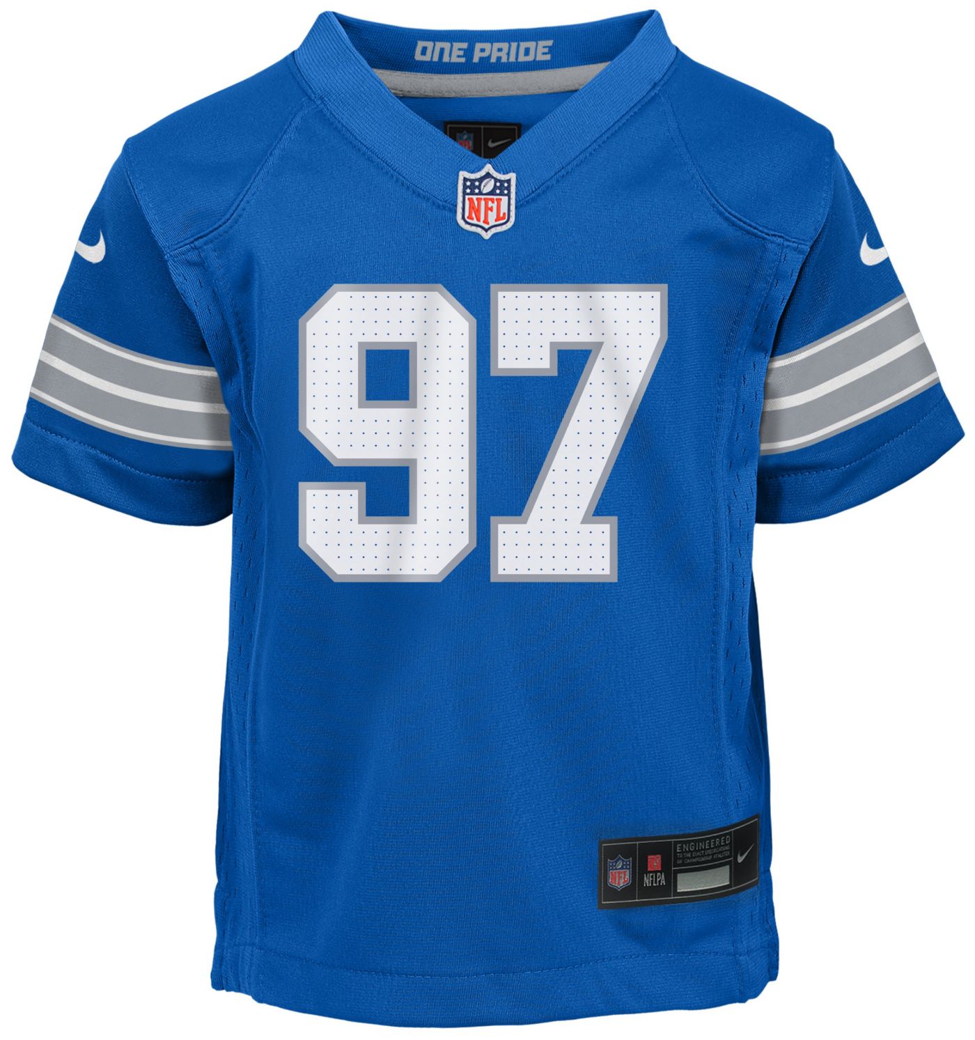 Nike Toddler Detroit Lions Aidan Hutchinson 97 Blue Alternate Game Jersey Dick s Sporting Goods