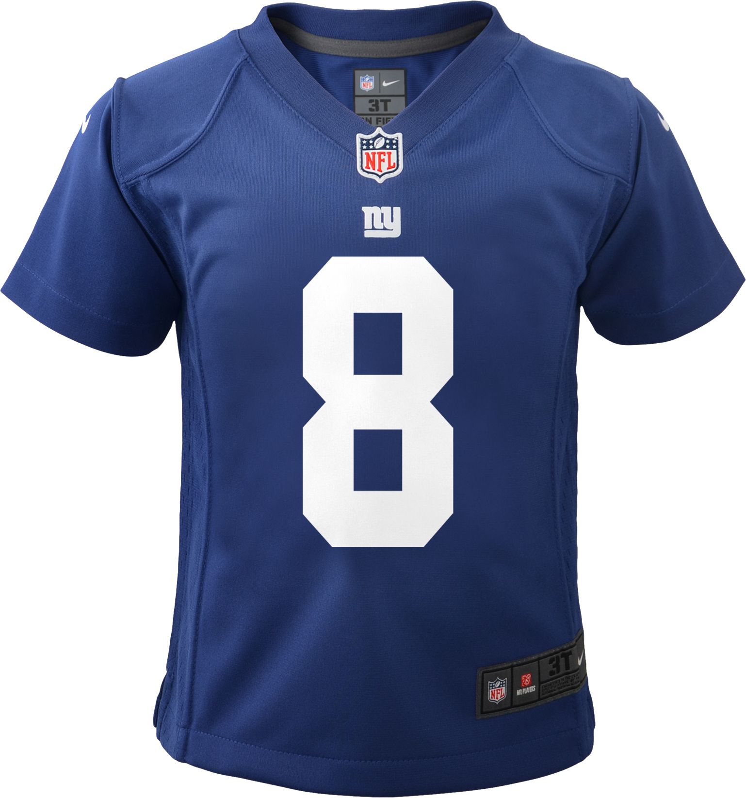 Nike Toddler New York Giants Daniel Jones #8 Royal Game Jersey product image