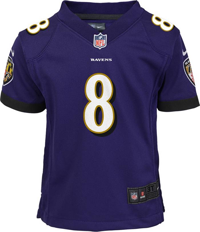 Nike Toddler Baltimore Ravens Lamar Jackson #8 Purple Game Jersey