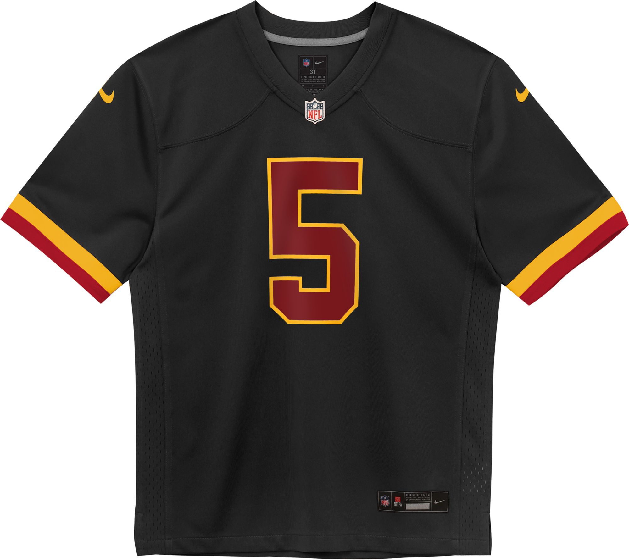 Nike Toddler Washington Commanders Jayden Daniels #5 Black Alternate Game Jersey product image