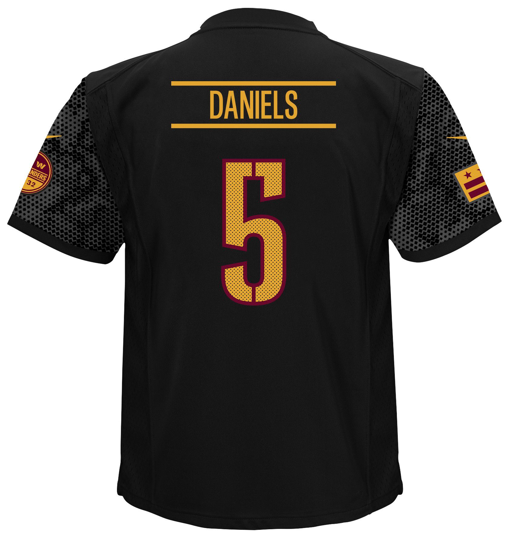 Nike Toddler Washington Commanders Jayden Daniels #5 Black Alternate Game Jersey product image