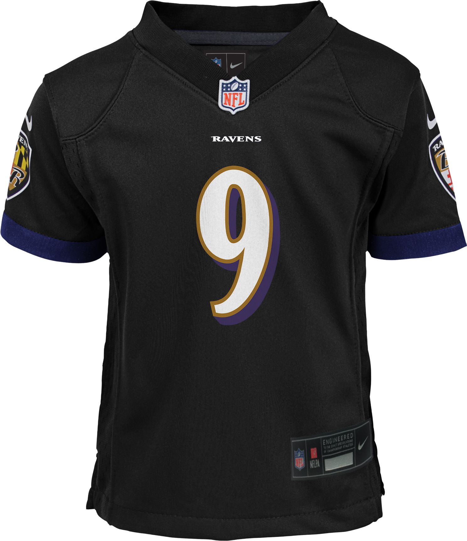 Nike Toddler Baltimore Ravens Justin Tucker #9 Alternate Black Game Jersey product image