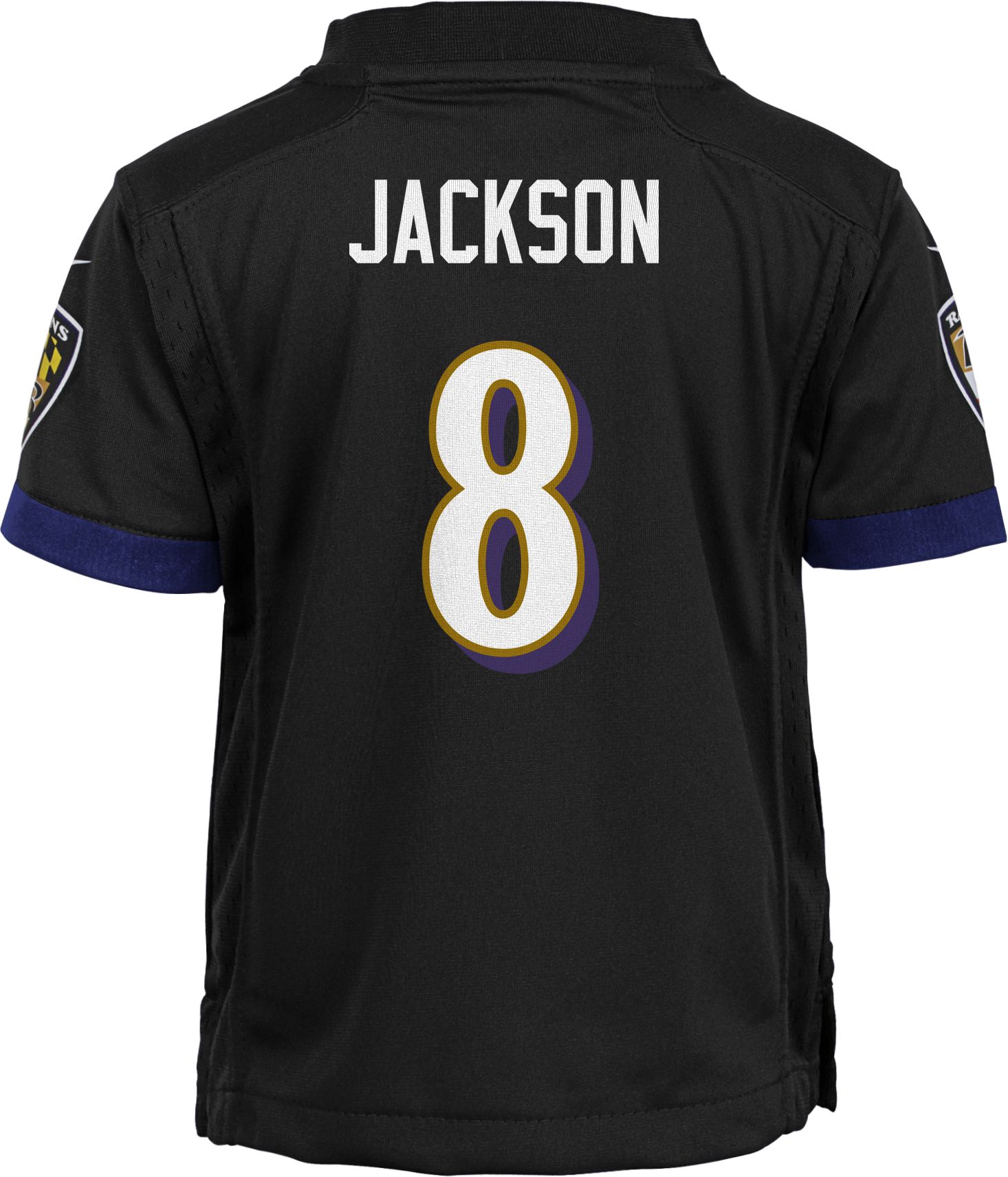 Nike Toddler Baltimore Ravens Lamar Jackson #8 Alternate Black Game Jersey product image