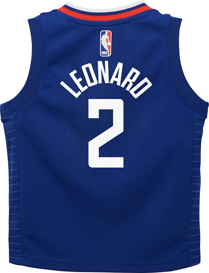 Authentic Men's Kawhi Leonard White Jersey - #2 Basketball Los Angeles  Clippers Association Edition