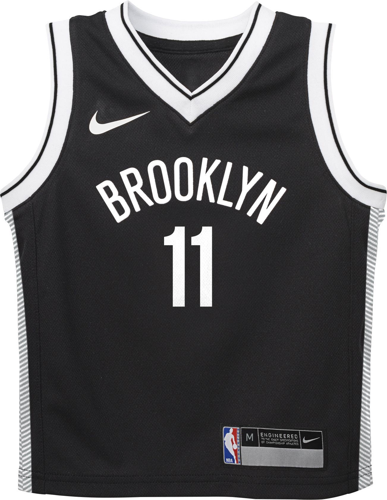 Nike Little Kids' Brooklyn Nets Kyrie Irving #11 Black Swingman Jersey product image