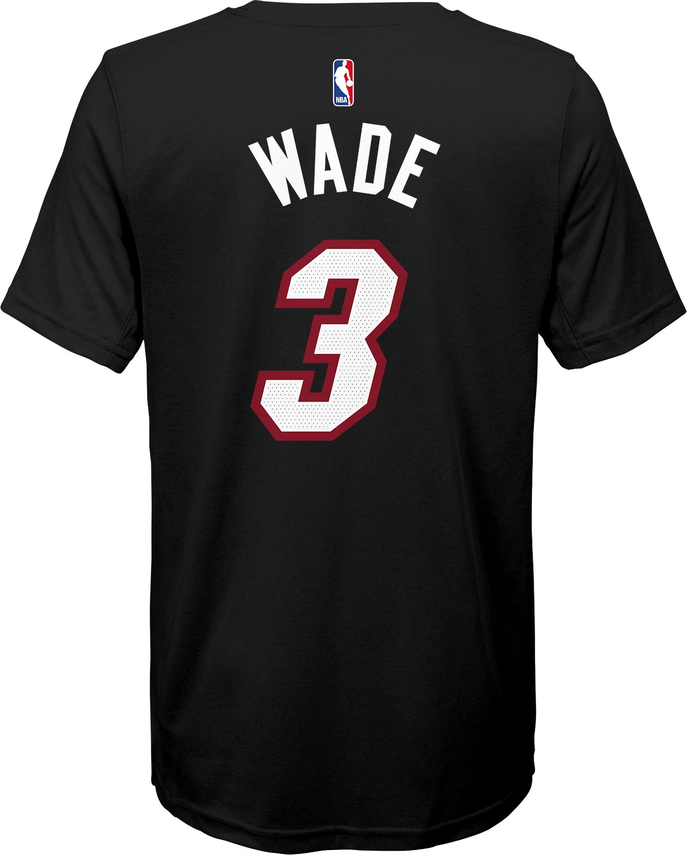 Nike Youth Miami Heat Dwyane Wade #3 Black T-Shirt product image