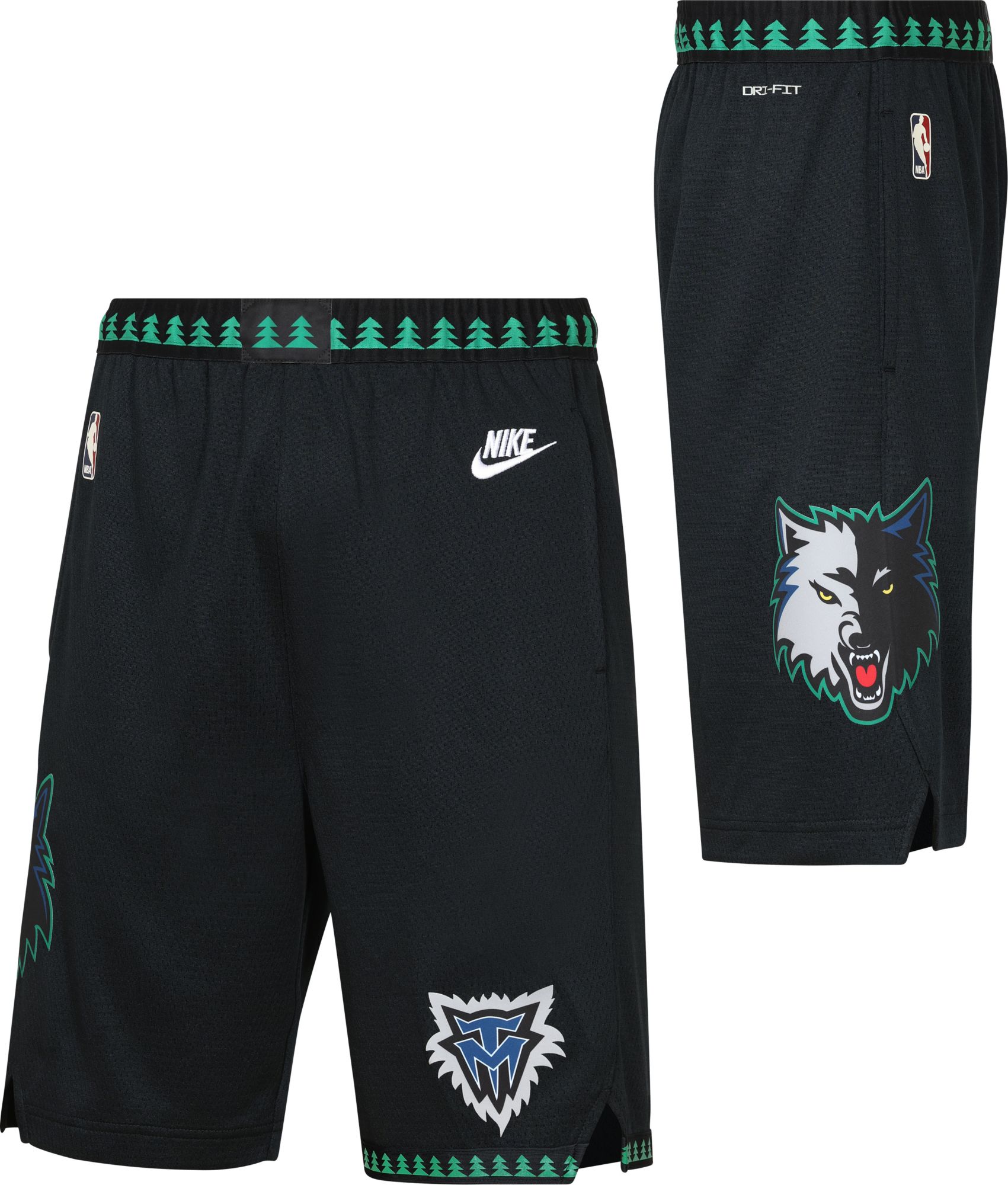 Nike Youth Minnesota Timberwolves Black Hardwood Classics Shorts product image
