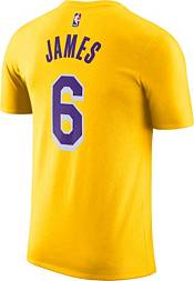 Nike Youth Los Angeles Lakers LeBron James #6 Yellow T-Shirt product image
