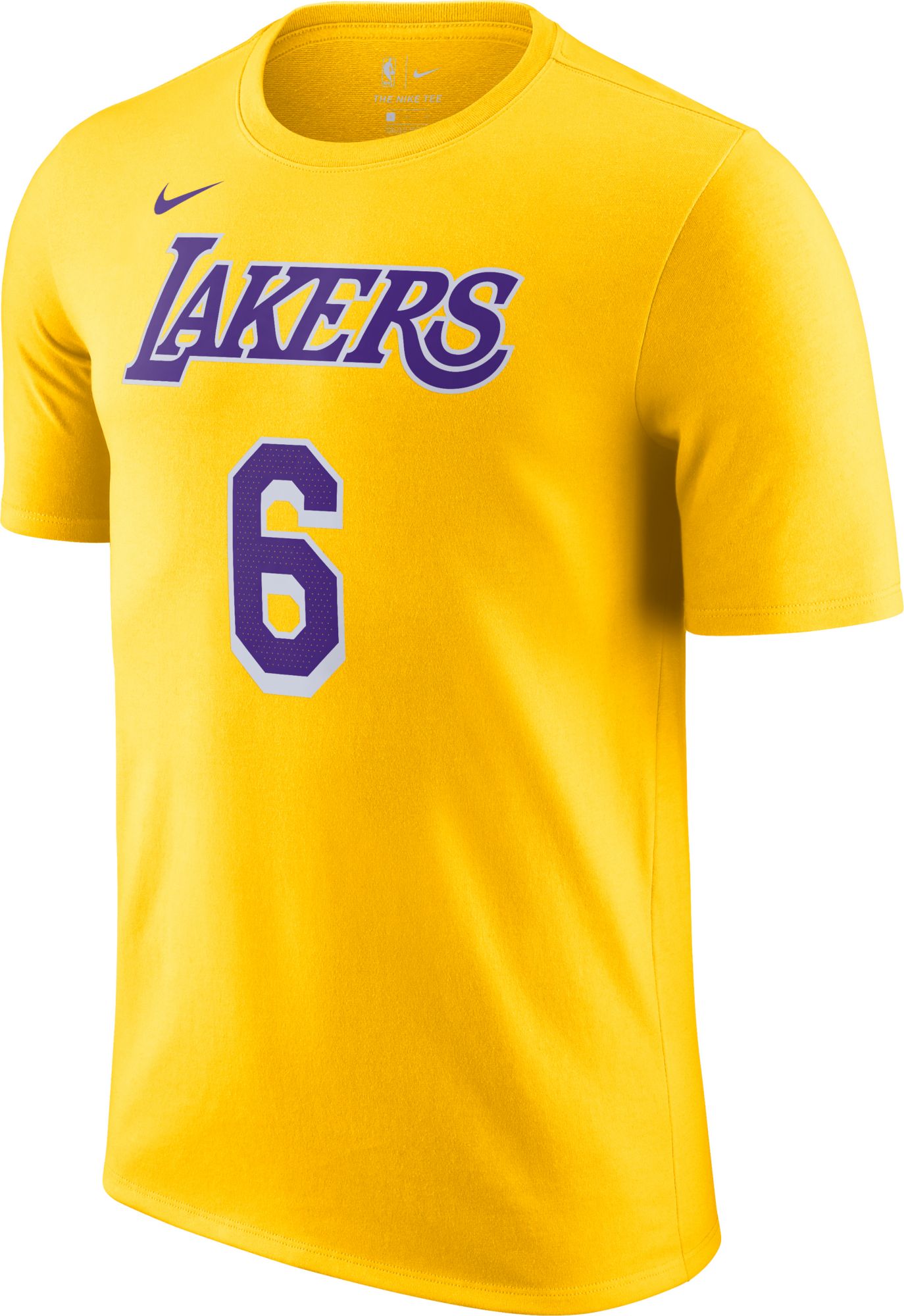 Nike Youth Los Angeles Lakers LeBron James #6 Yellow T-Shirt product image