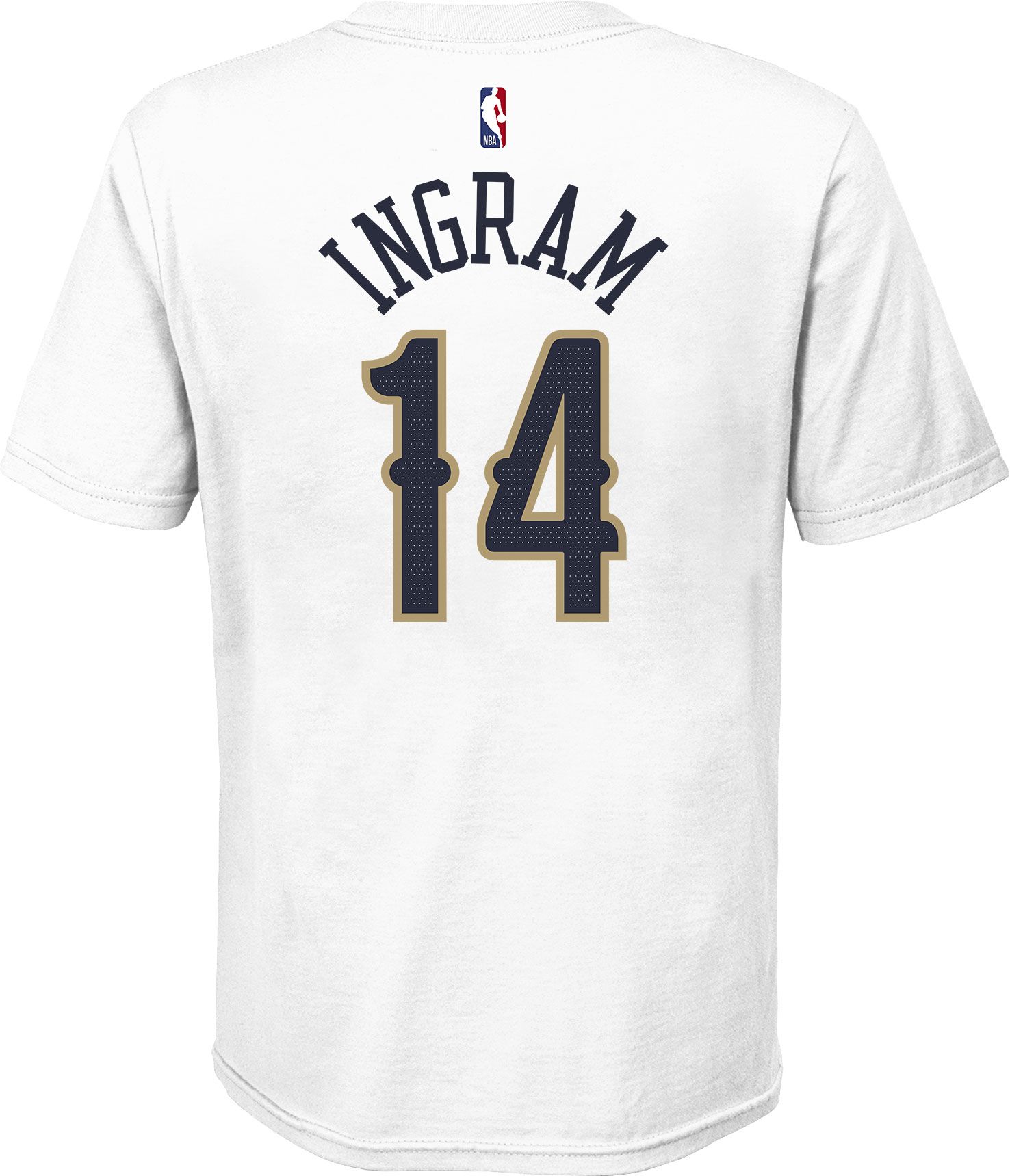 Nike Youth New Orleans Pelicans Brandon Ingram #14 White T-Shirt